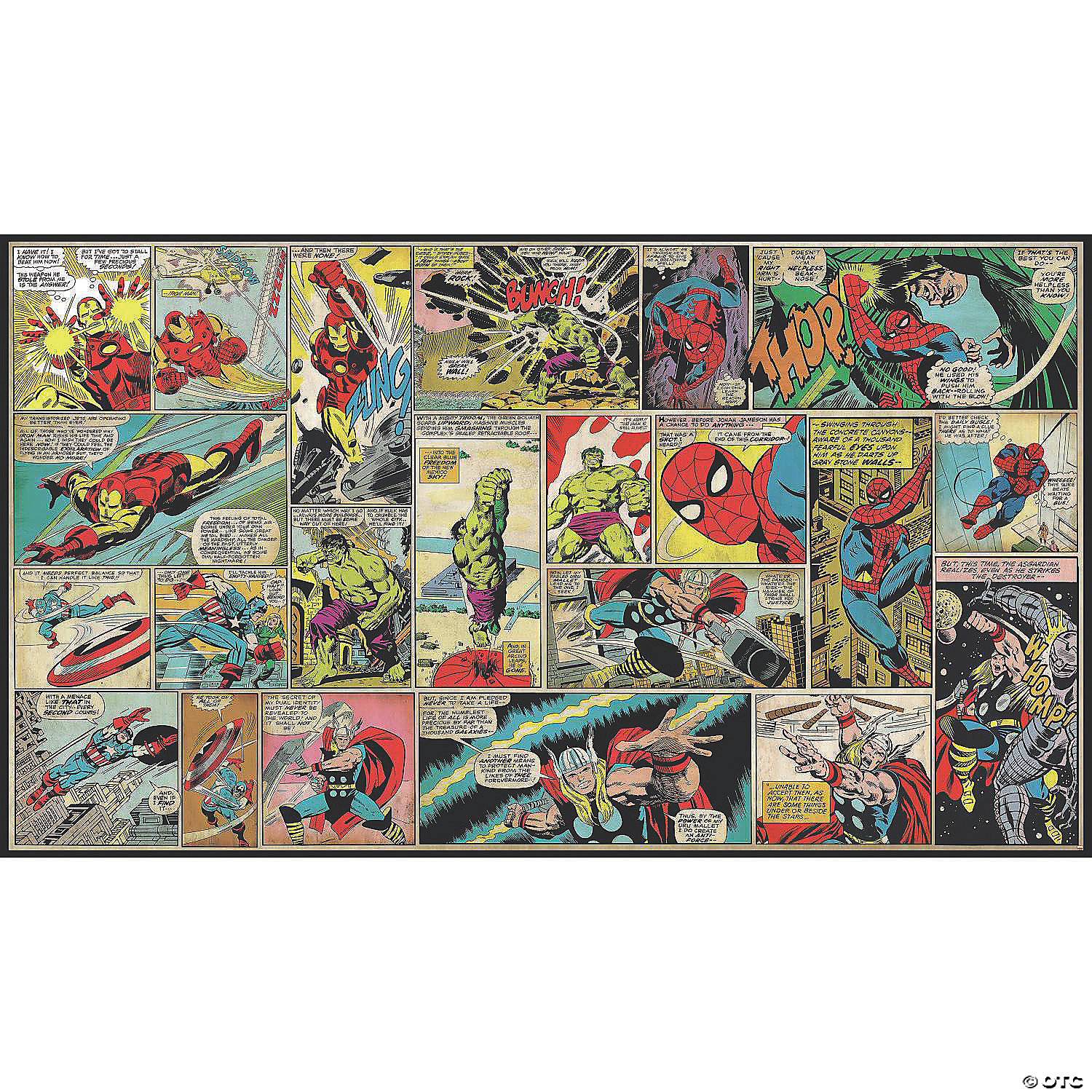 Marvel Comic Panel Prepasted Mural | Oriental Trading