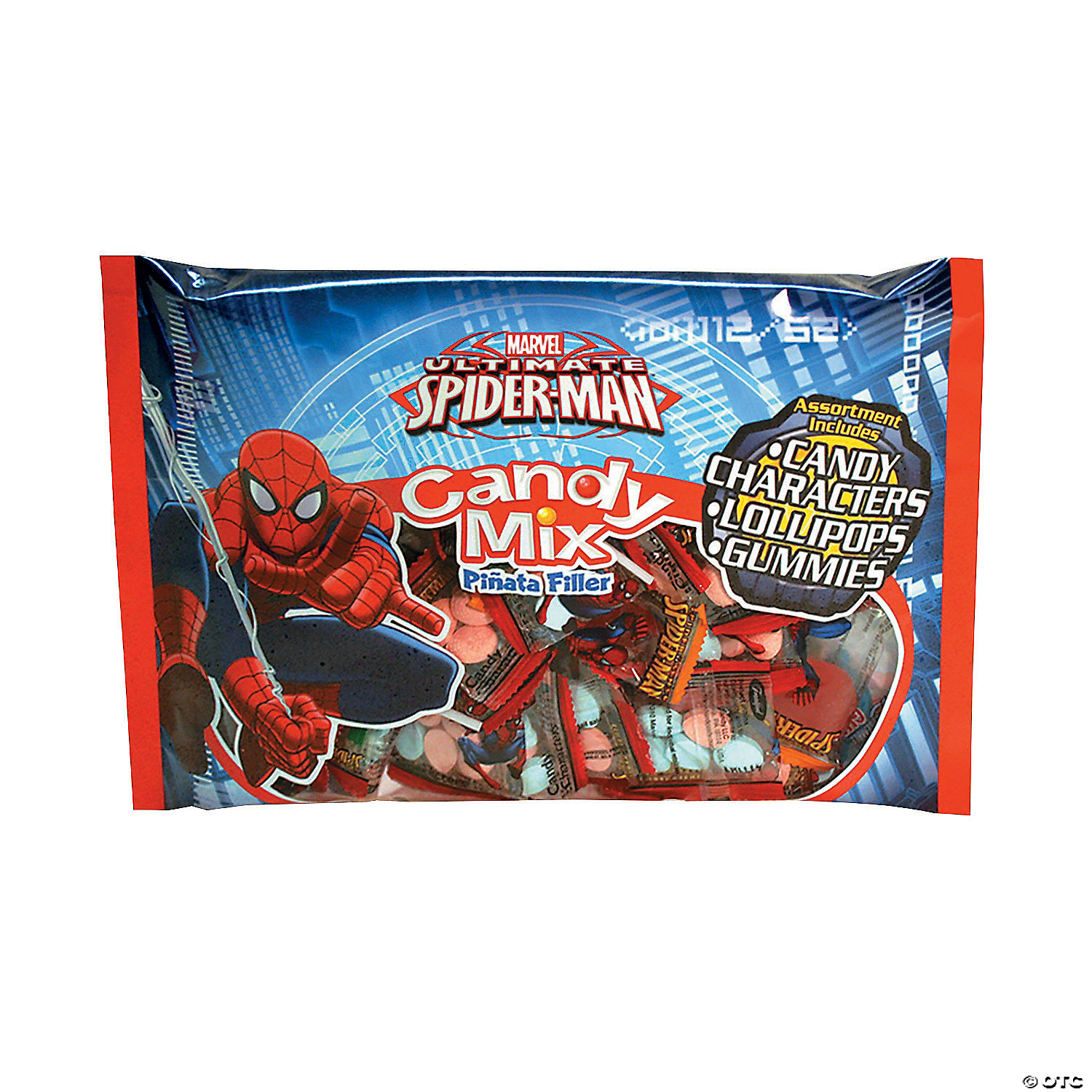 Pack Marvel Ultimate Spiderman Plastic Straws 18-ct 