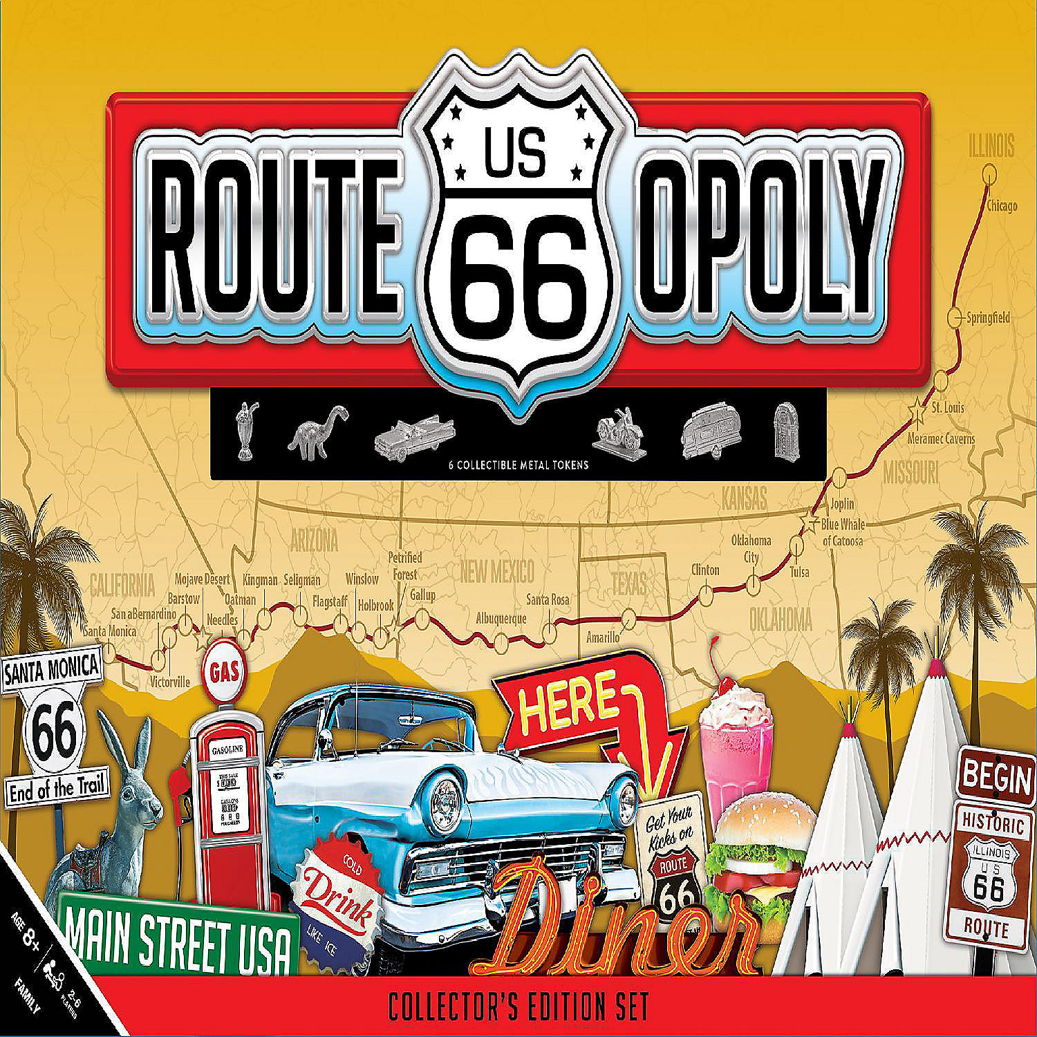 MasterPieces Route 66 Opoly | Oriental Trading