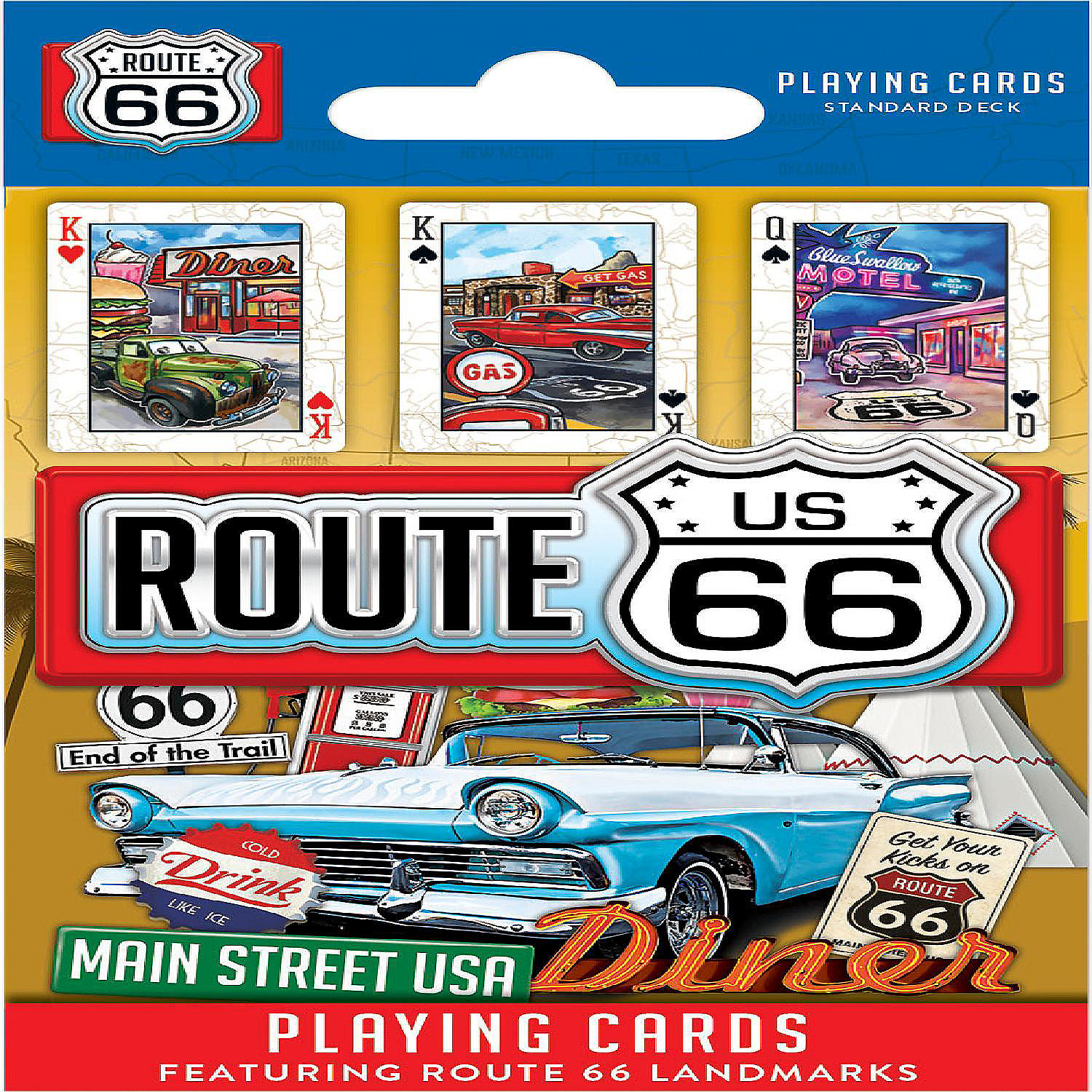MasterPieces Route 66 Playing Cards | Oriental Trading