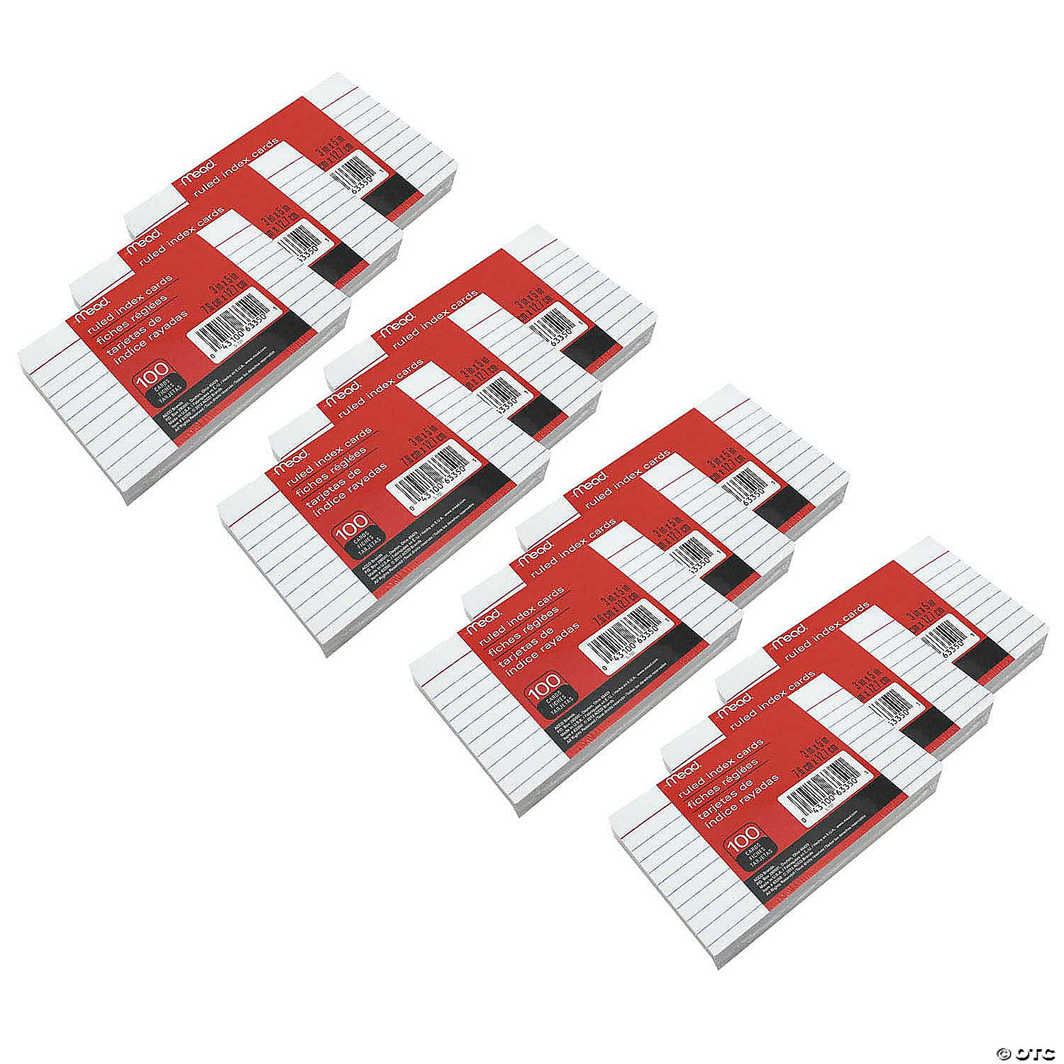 Mead Index Cards, Ruled, 3