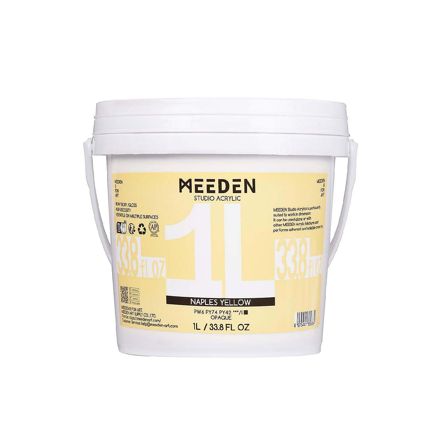 MEEDEN Acrylic PaintNaples Yellow Oriental Trading
