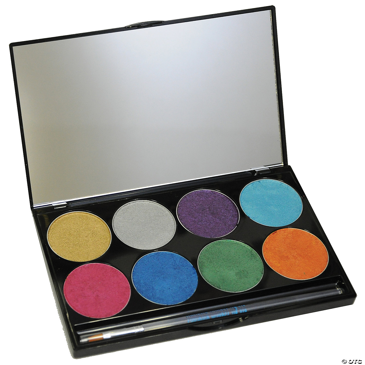  Mehron Makeup Paradise Makeup AQ 8 Color Basic Palette, Magnetic Refillable Body Paint & Face Paint Palette