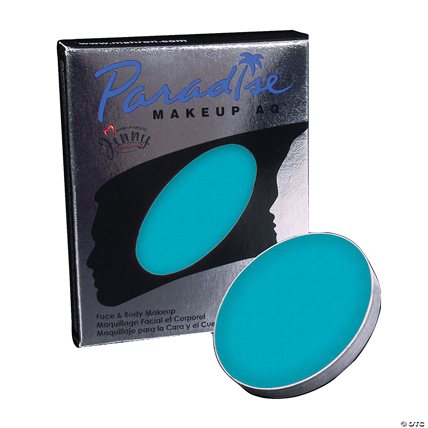 Mehron Paradise Pro AQ™ Makeup Single Refill Lagoon Blue, 46% OFF