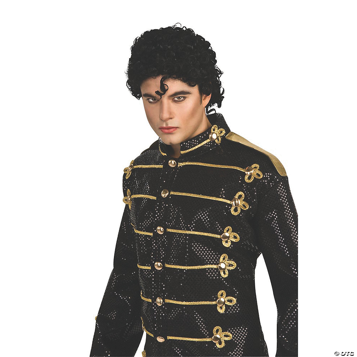 Men's Black Military Jacket Michael Jackson Costume - Extra Large