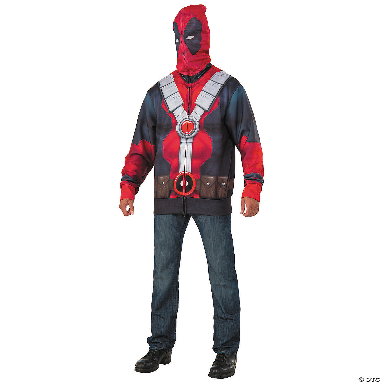 Men s Classic Deadpool 2 Hoodie Costume Extra Large Fun Express