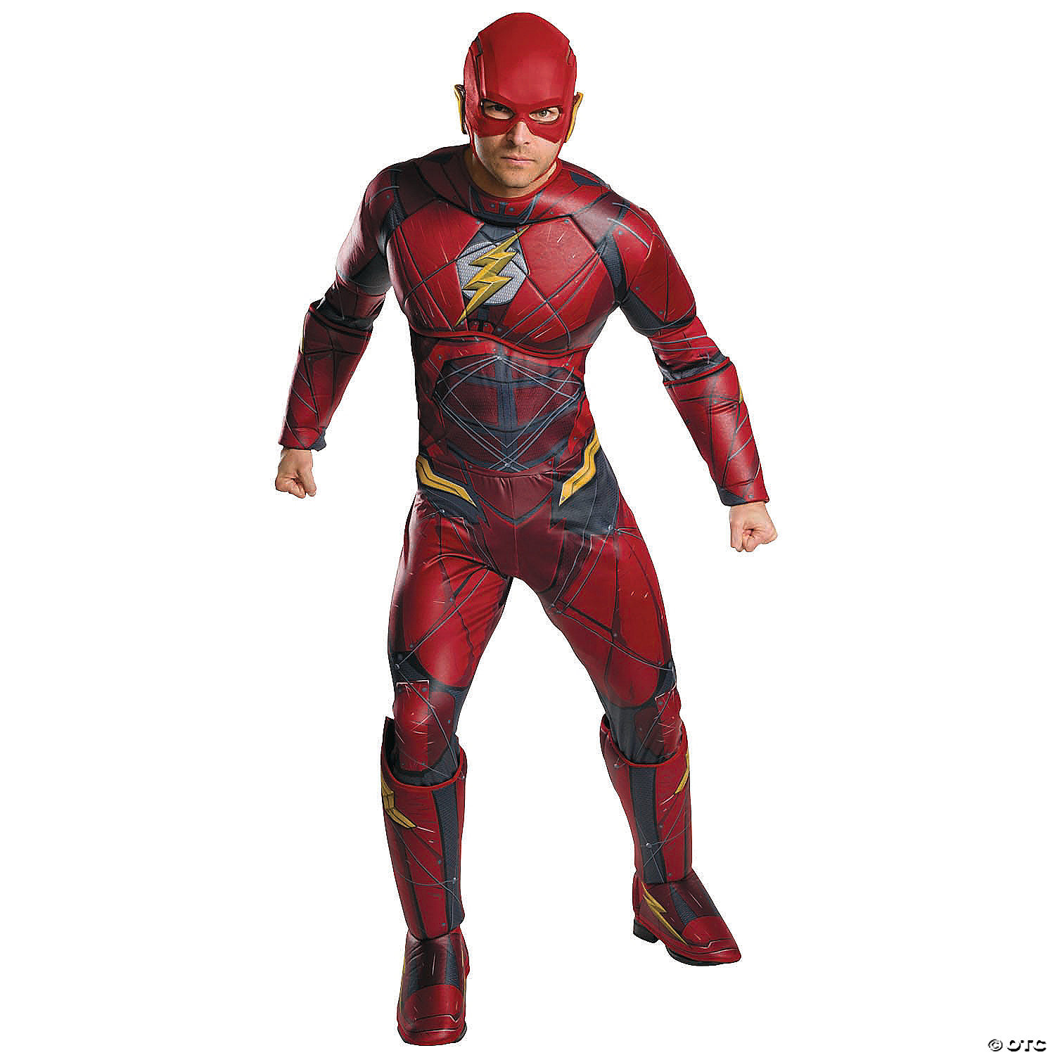 The Flash Costume Adult Mens Justice League Superhero Fast Ship S M L XL