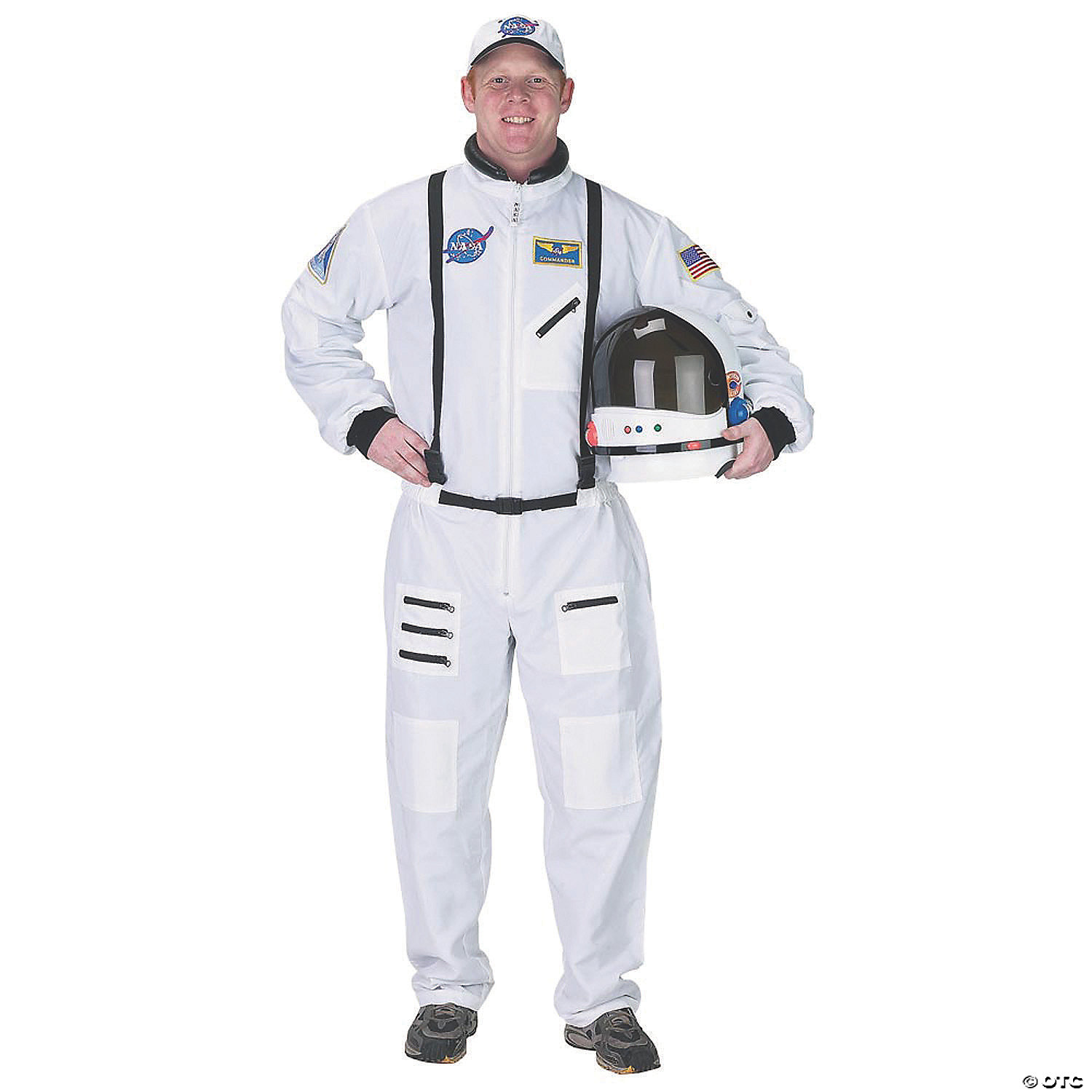 Men's White Suit Astronaut Costume - Large | Oriental Trading