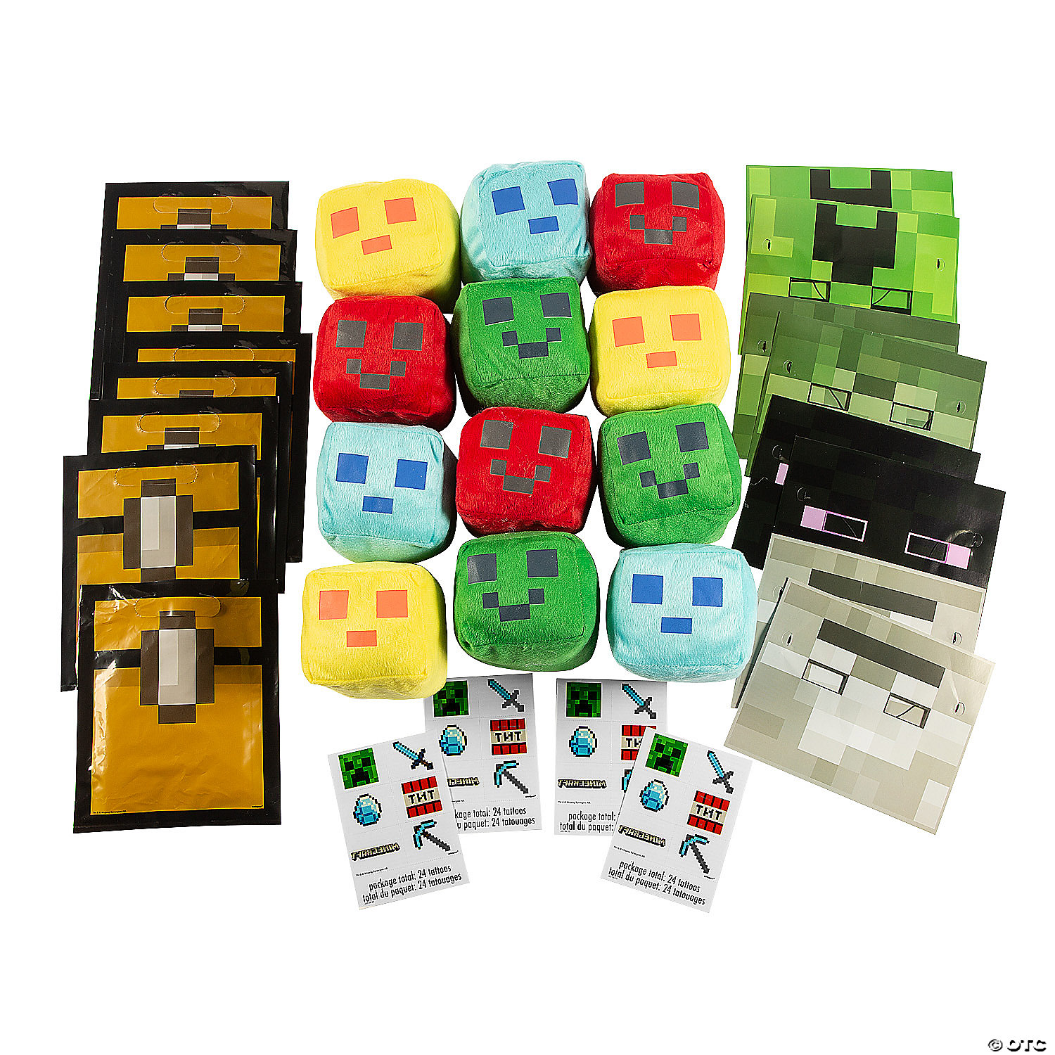 Filled Party Bag with Official Minecraft Sticker! 