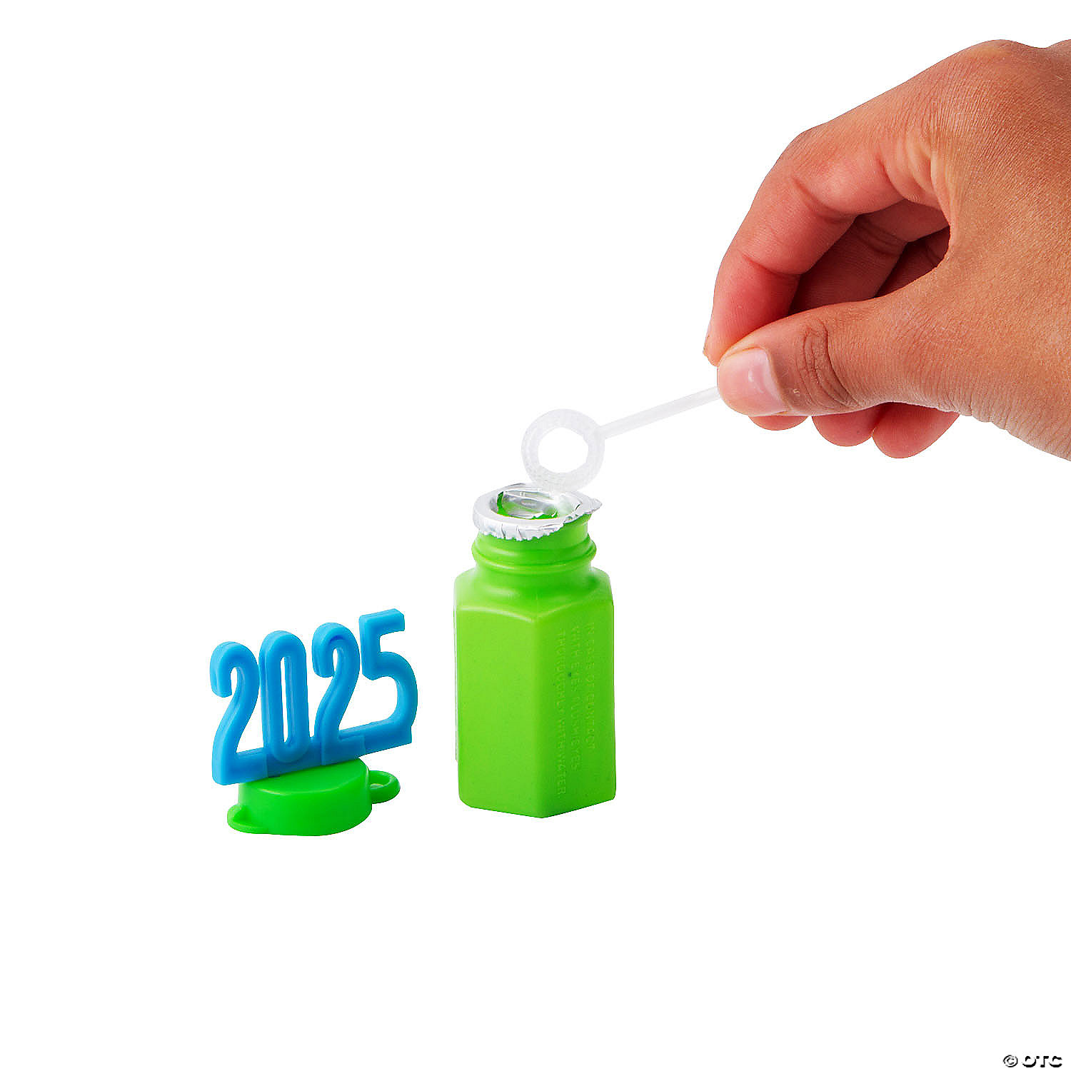 Mini 2025 Bright Plastic Bubble Bottle with Wands