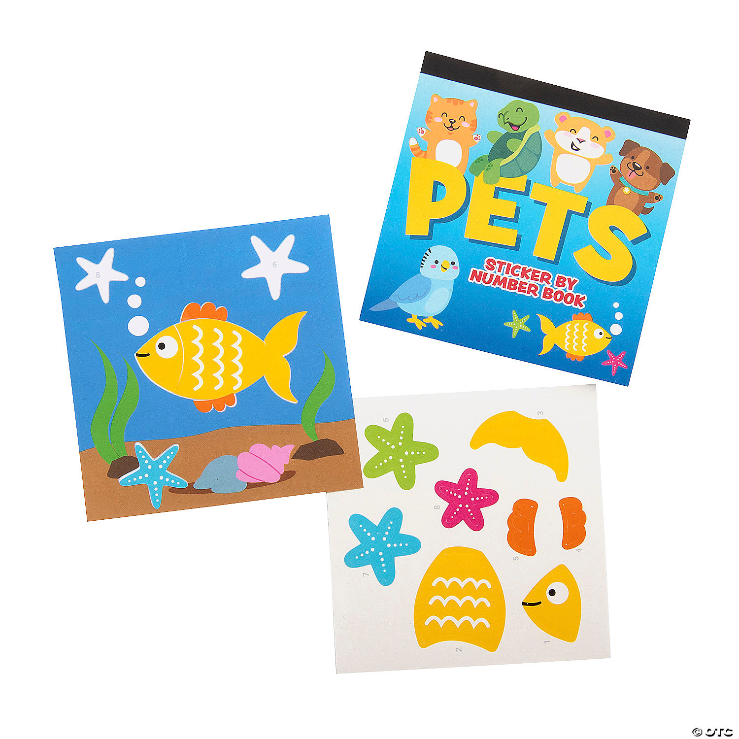 Mini Pets Sticker-By-Number Books | Oriental Trading