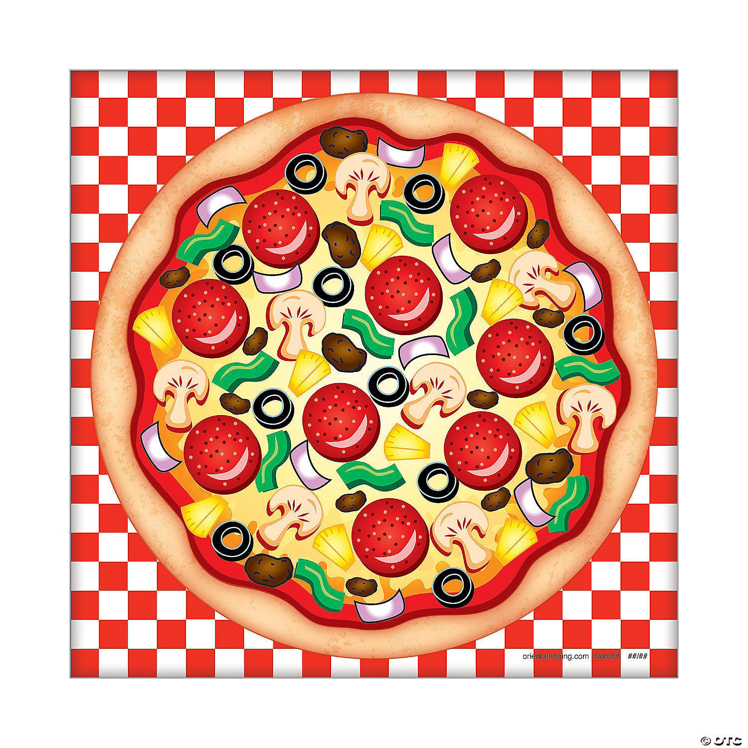 Mini Pizza Sticker Scenes - 12 Pc.