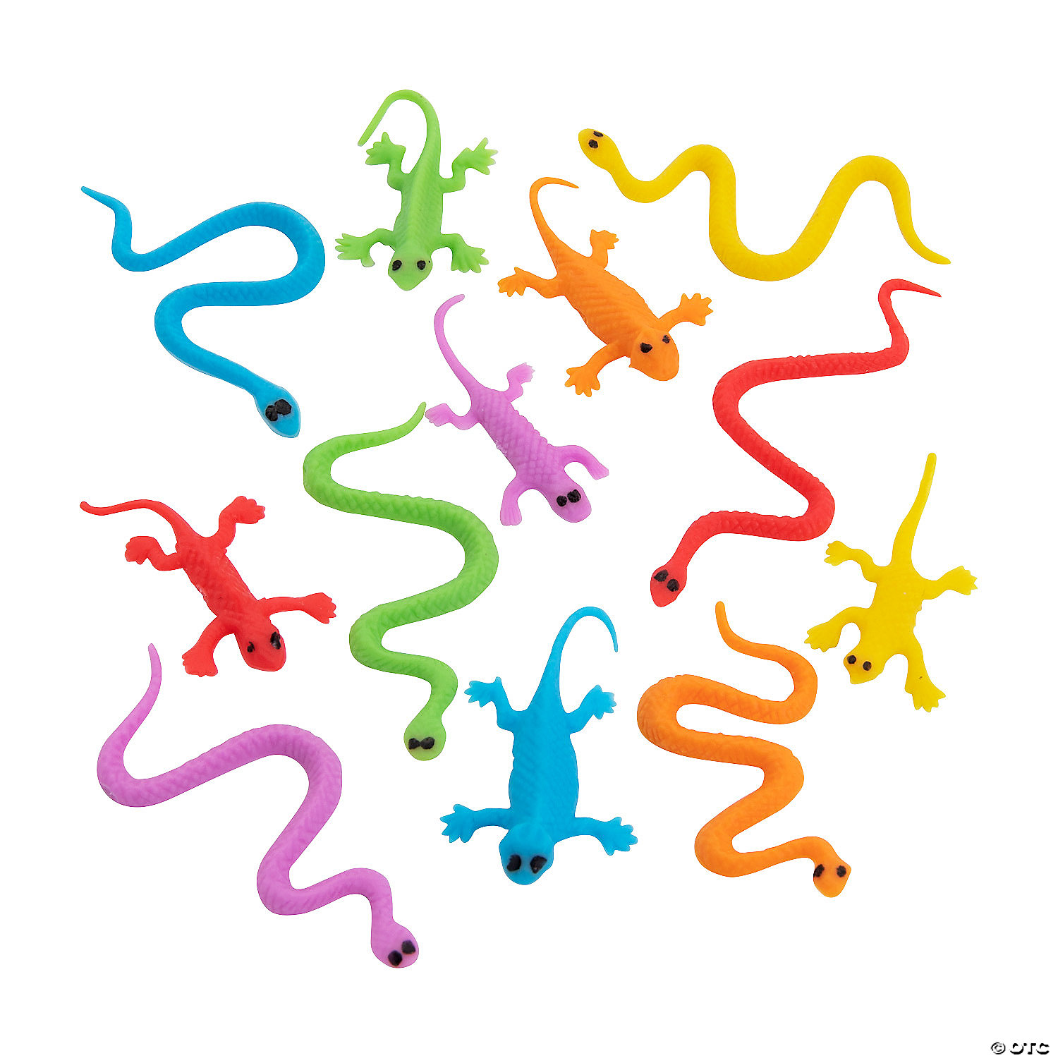 small plastic snakes