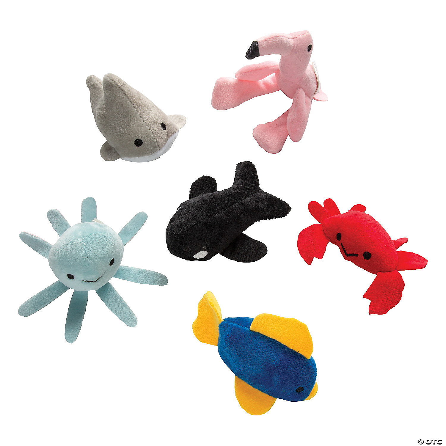 Mini Tropical Water Creatures Stuffed Animals - 12 Pc. | Oriental Trading