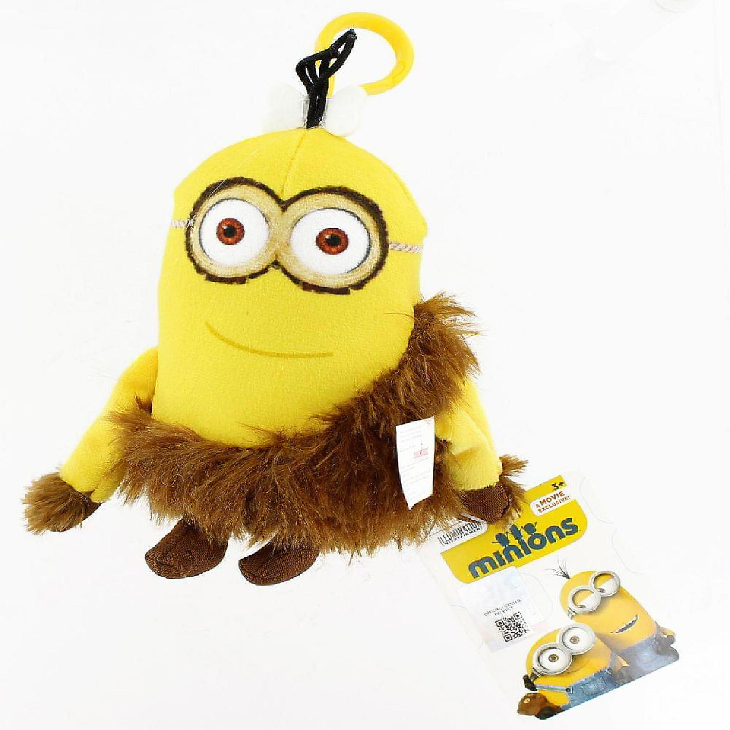 Minion Movie Jungle Minion (2 Eyes) ClipOn 5" Plush Oriental Trading