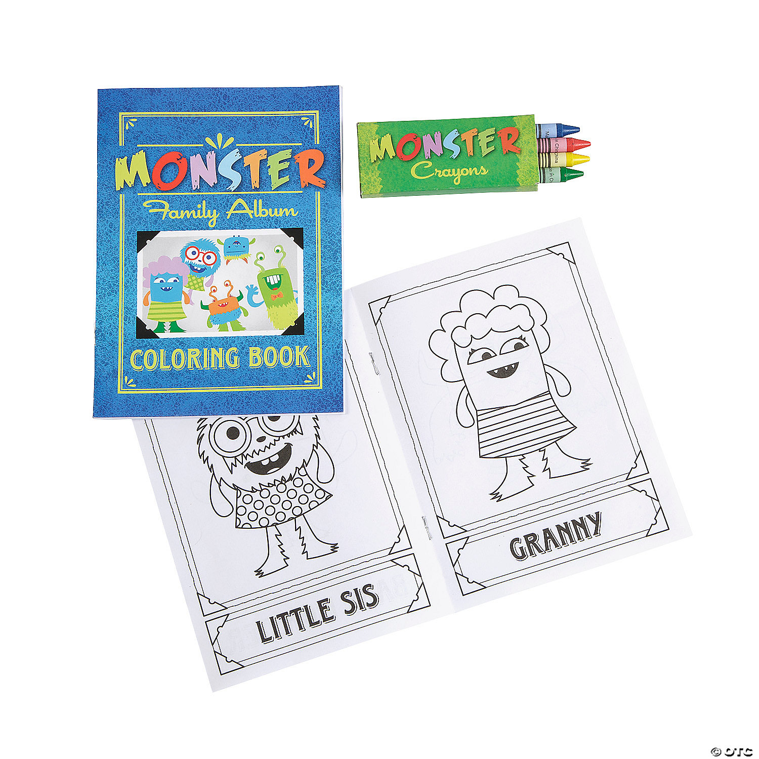 Download Monster Coloring Books With Crayons 24 Pc Oriental Trading