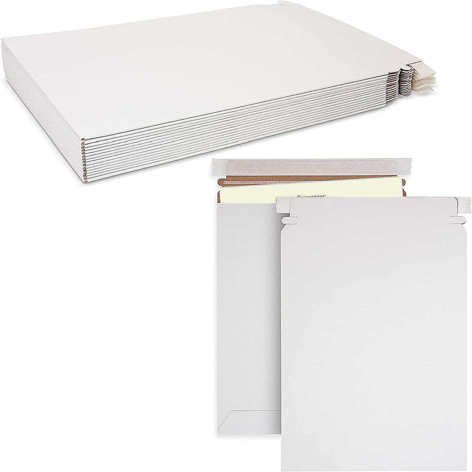 MT Products 7" x 9" White Flat Shipping Envelopes / Mailing Envelopes