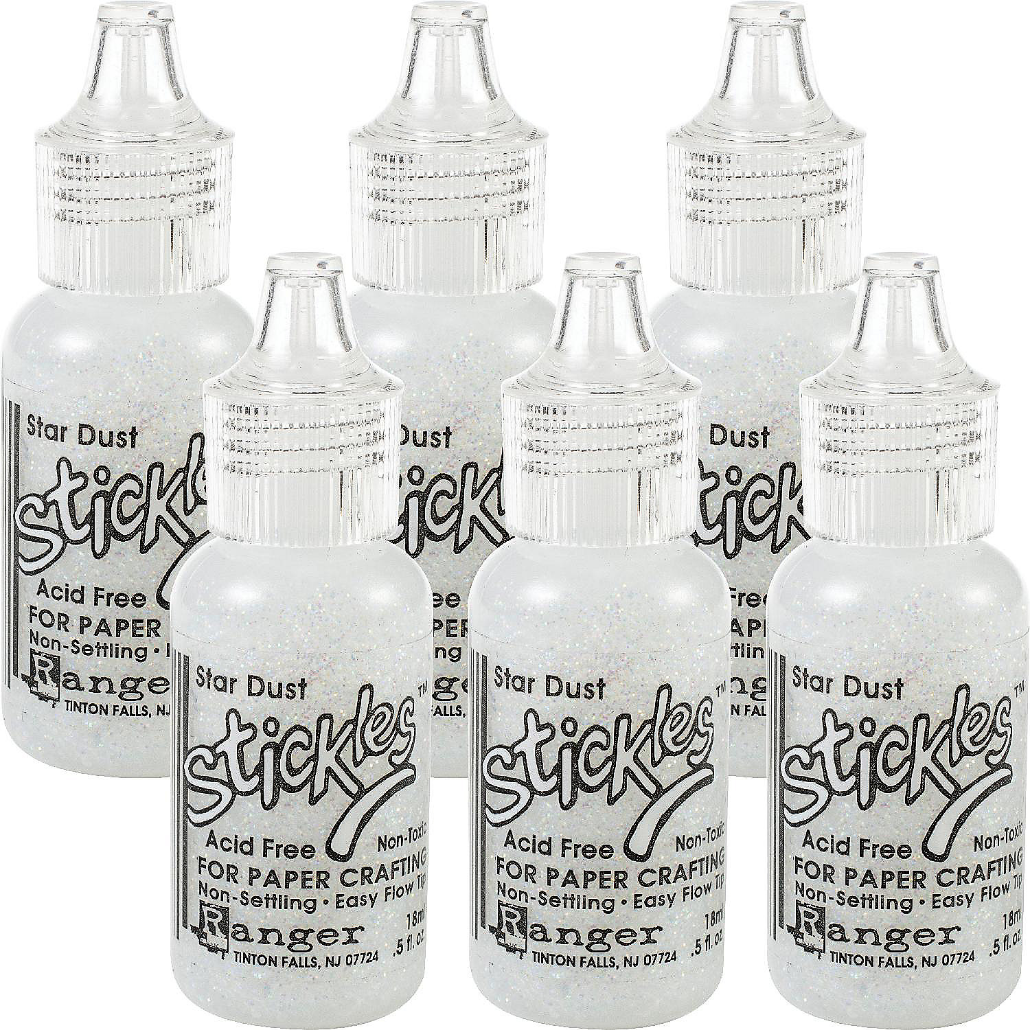 Multipack of 6 - Stickles Glitter Glue .5oz-Star Dust | Oriental Trading