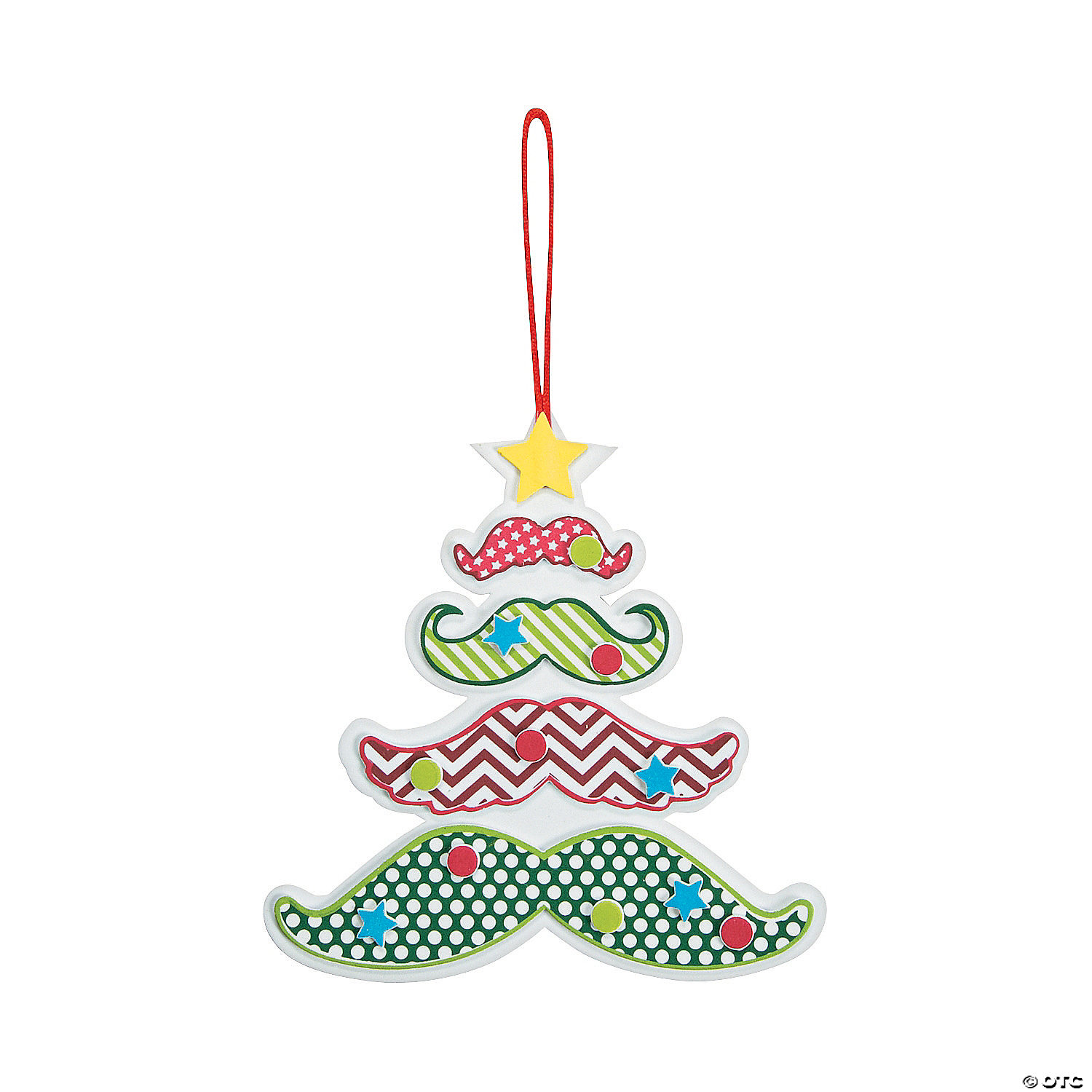 Download Mustache Christmas Tree Ornament Craft Kit Oriental Trading Yellowimages Mockups