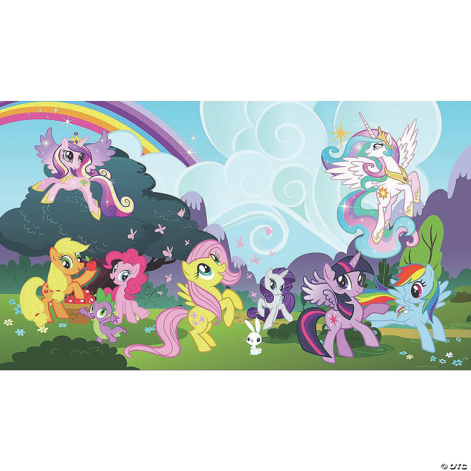 My Little Pony Ponyville Prepasted Wallpaper Mural Oriental Trading