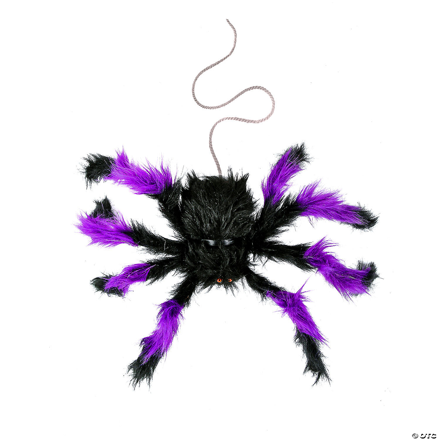 National Tree Company 20 in. Halloween Black and Purple Spider