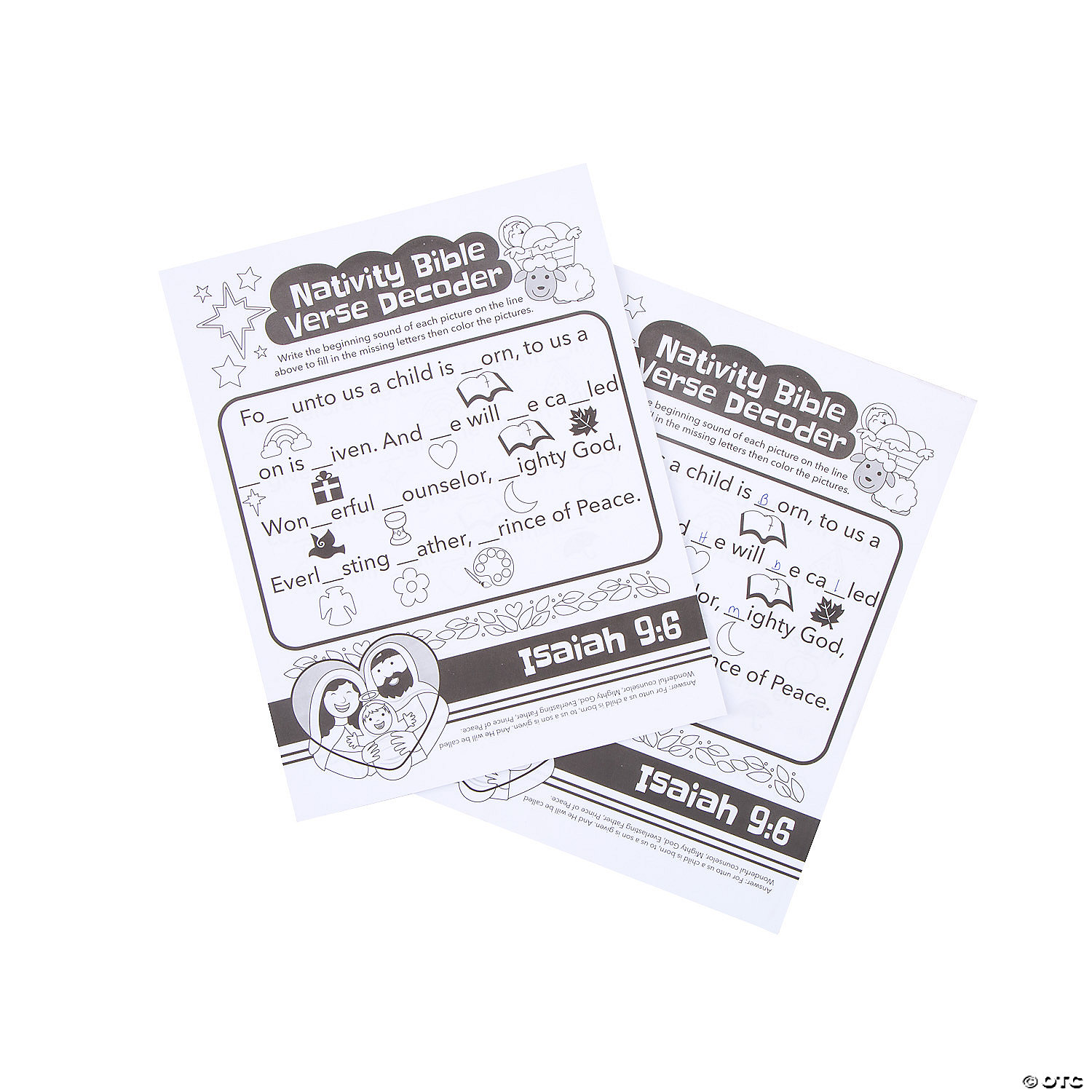 Christmas Coloring Books Bulk Nativity Activity Books With Stickers ...