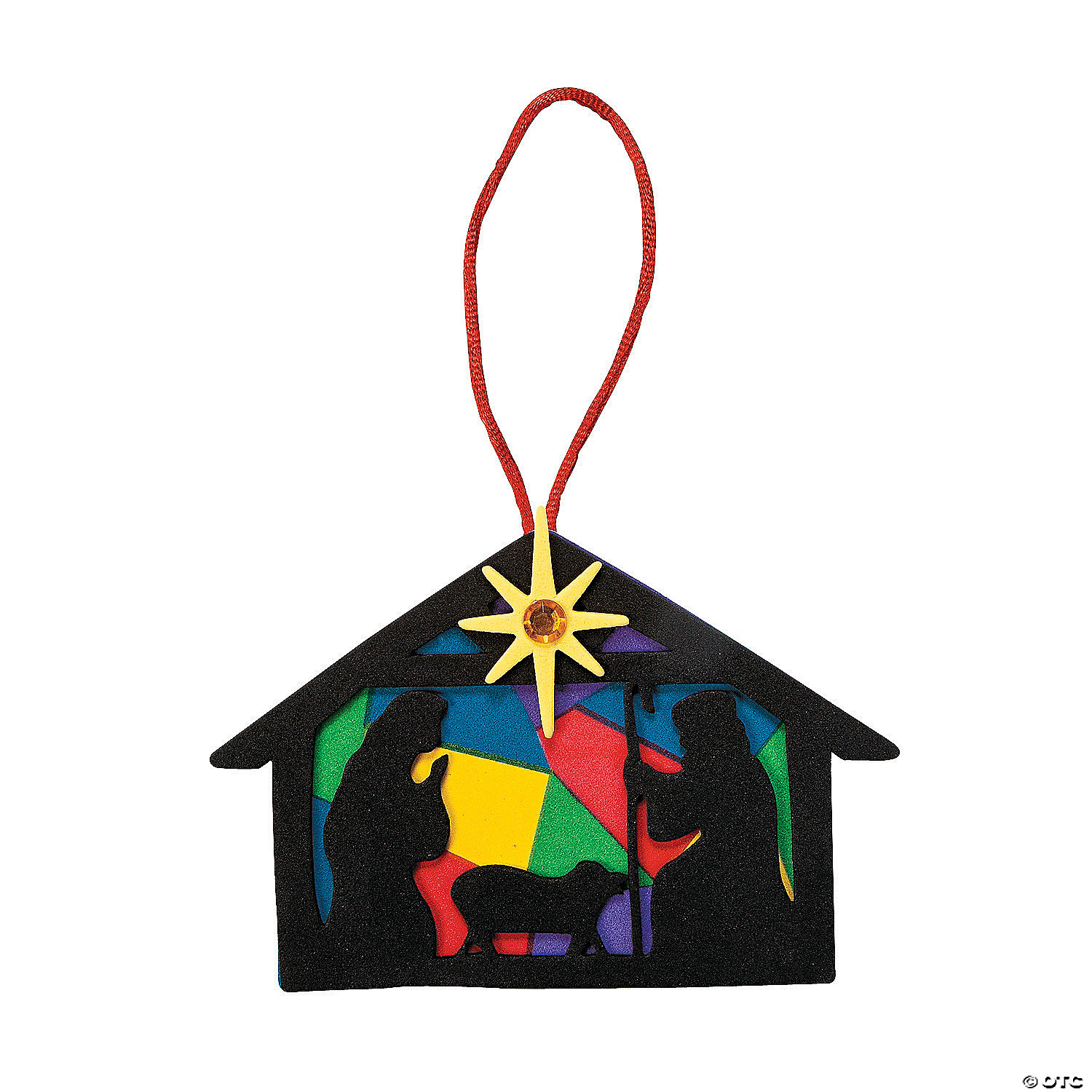 Download Nativity Silhouette Christmas Ornament Craft Kit Oriental Trading PSD Mockup Templates