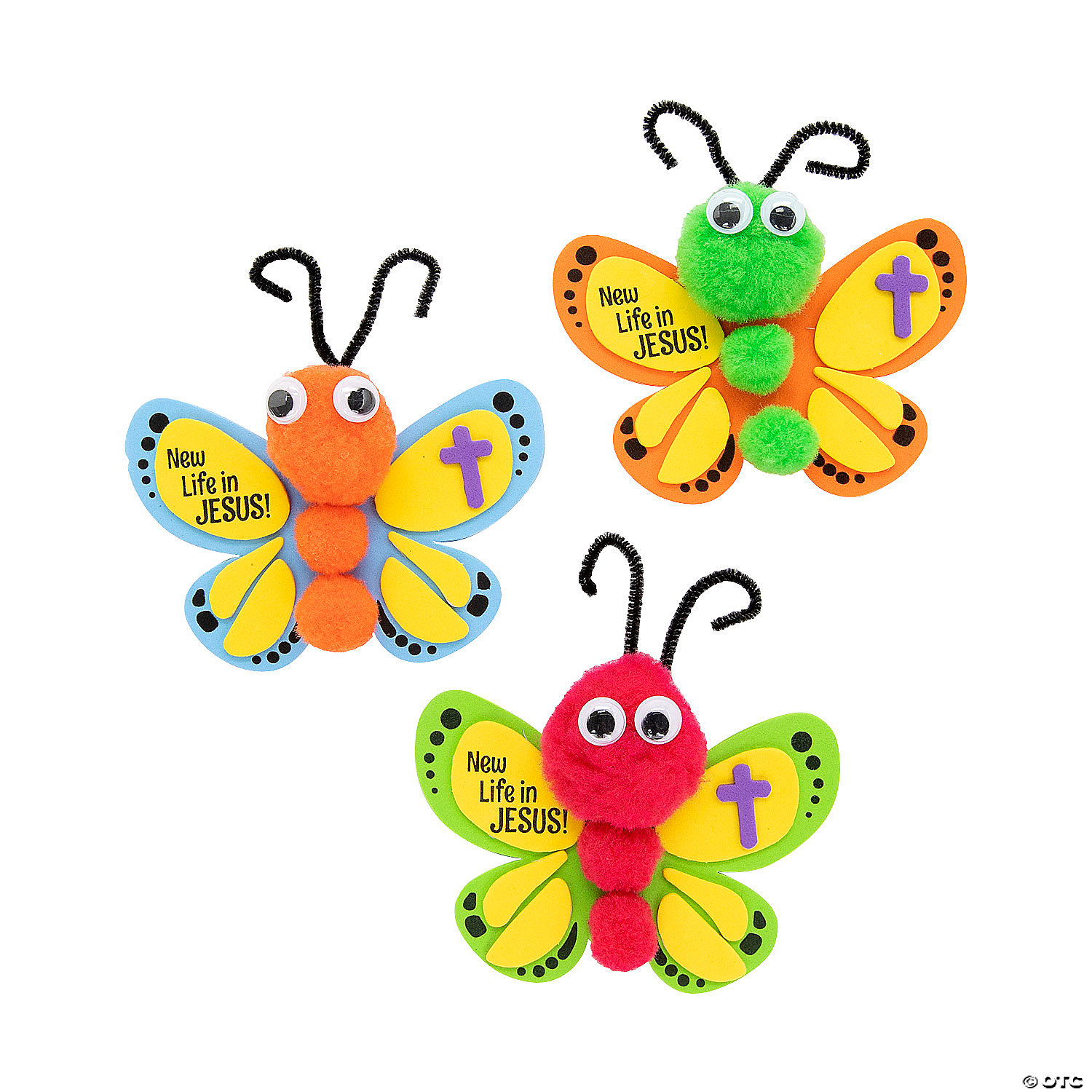 Beaded Butterfly & Daisy Charm Bracelet Craft Kit, Craft Kits, 12 Pieces