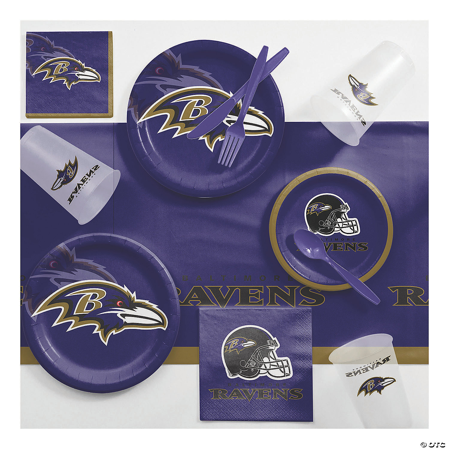 Nfl Baltimore Ravens Game Day Party Supplies Kit