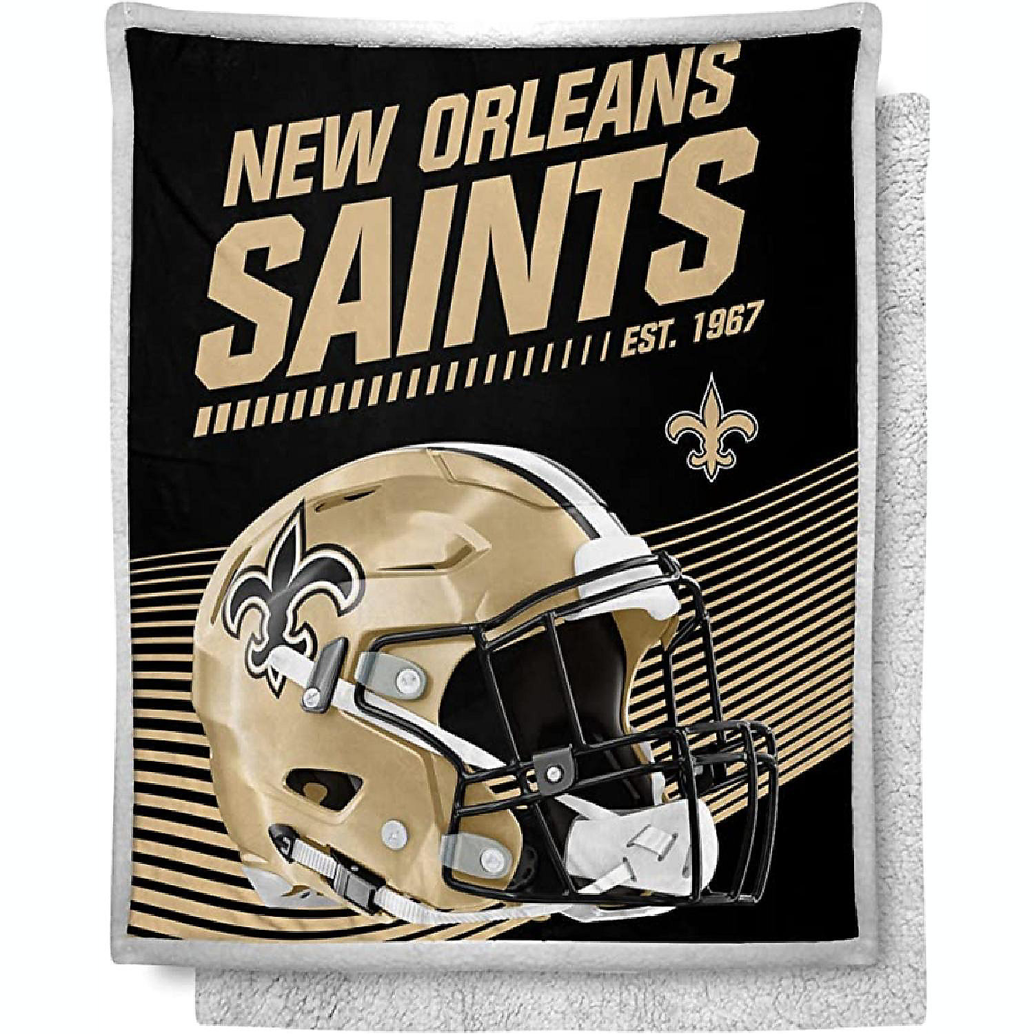 New Orleans Saints NFL Team Reversible Soft Blanket 60x70 main image 0