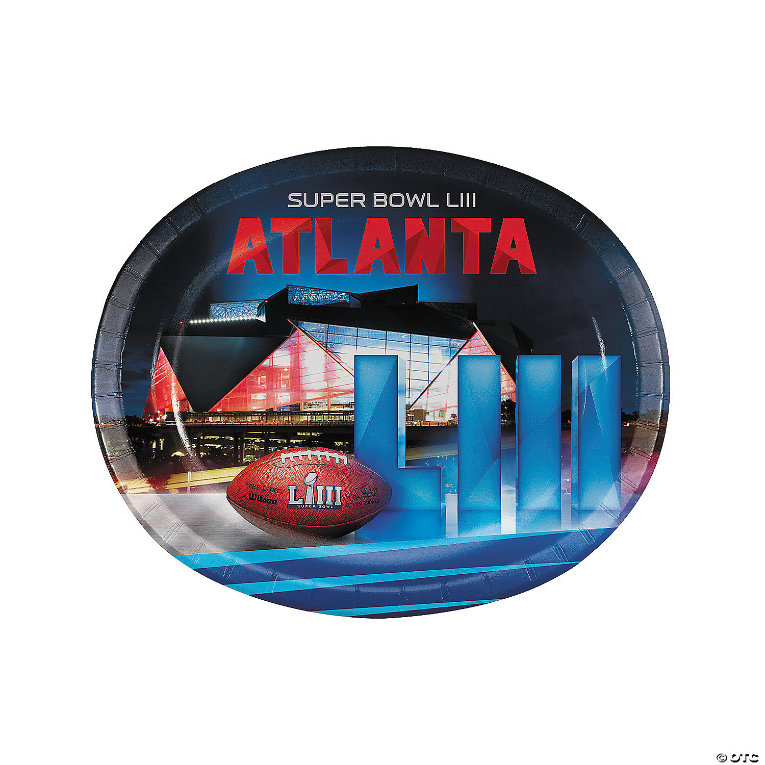 NFL® Super Bowl 2023 Oval Paper Dinner Plates - 8 Ct.