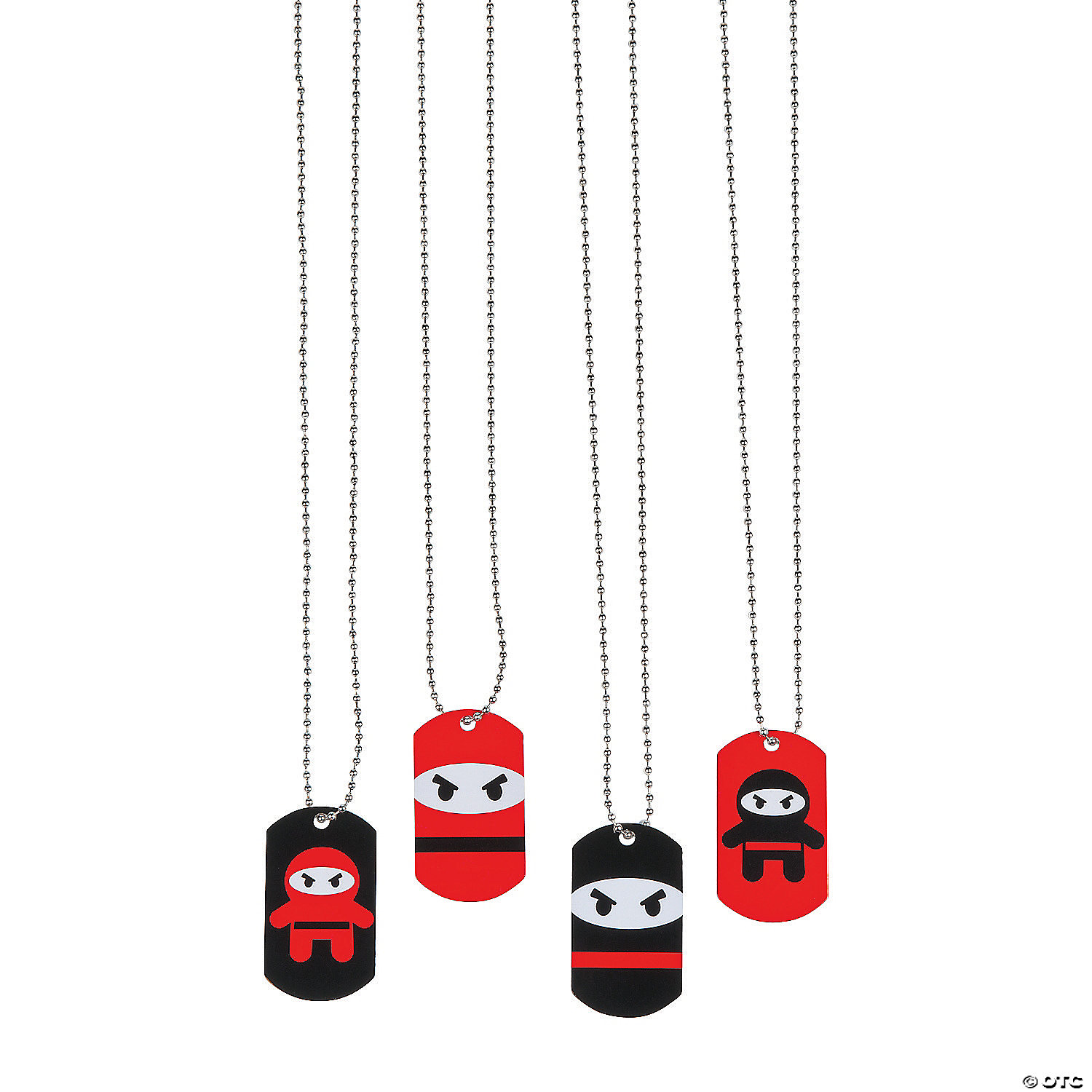 Ninja Dog Tag Necklaces - 12 Pc. | Oriental Trading