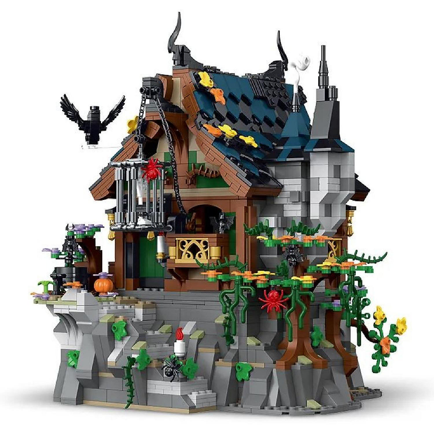 NoName Unique Building Blocks Medieval Witch House and Box Oriental