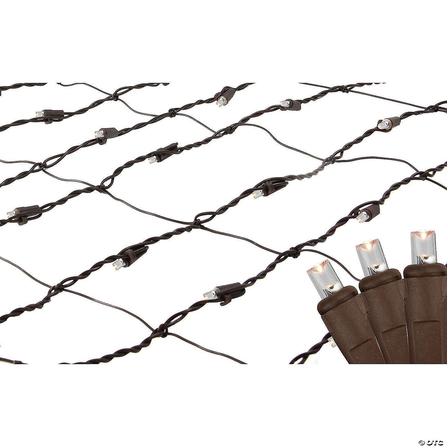 Northlight 2' x 8' Clear LED Tree Trunk Wrap Net Style Christmas Lights