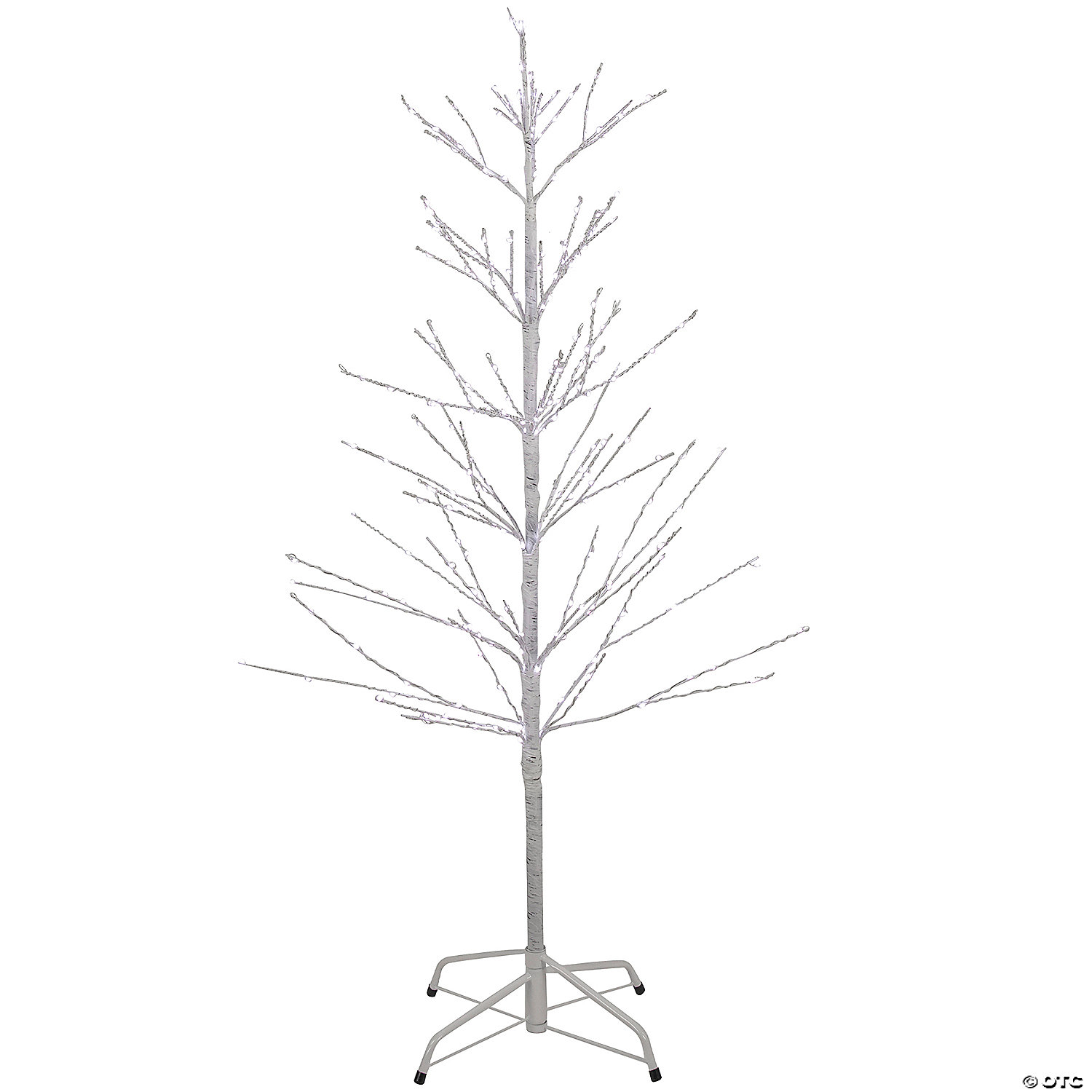 christmas tree with pure white lights