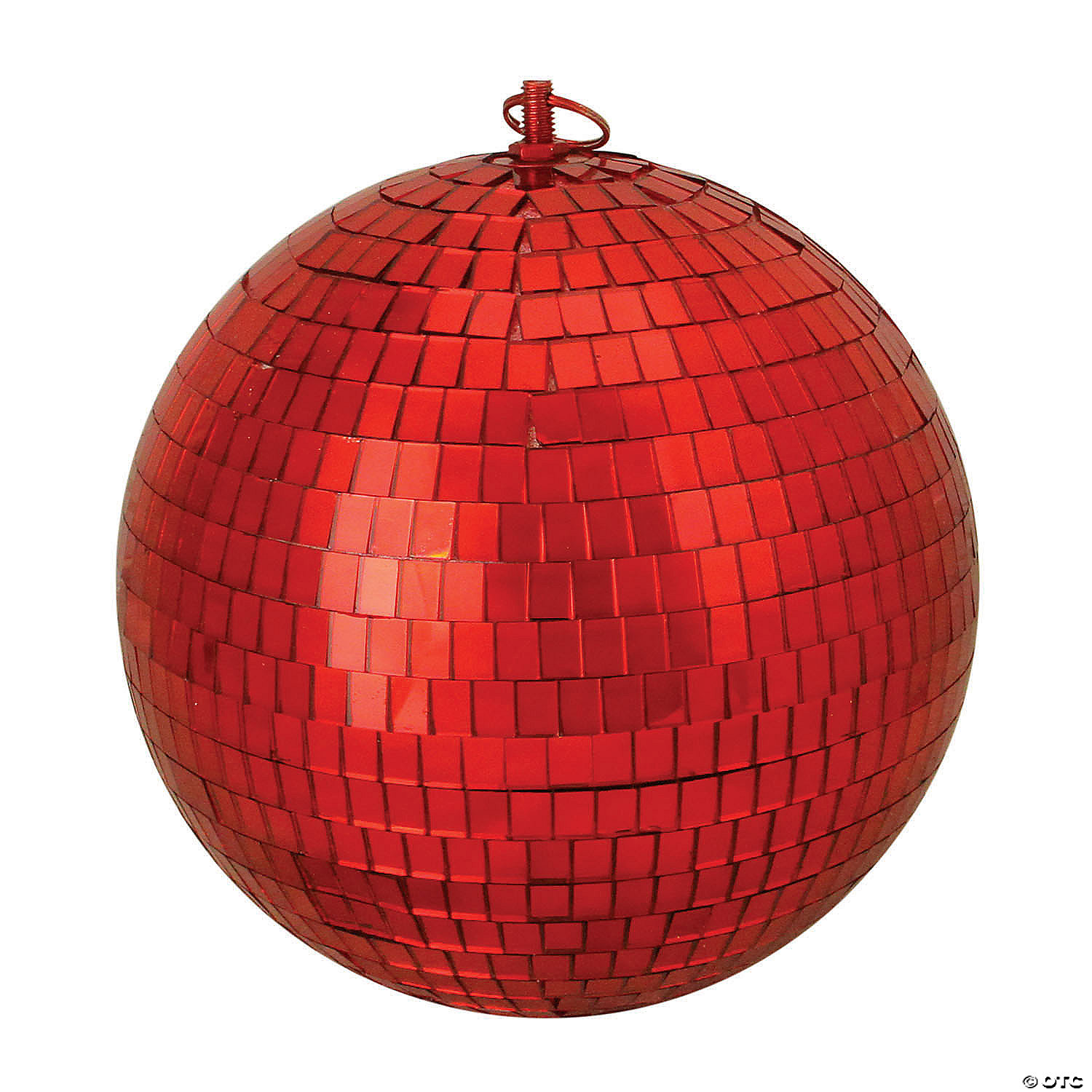 Northlight Shiny Red Hot Mirrored Disco Glass Christmas Ball Ornament 8 ...