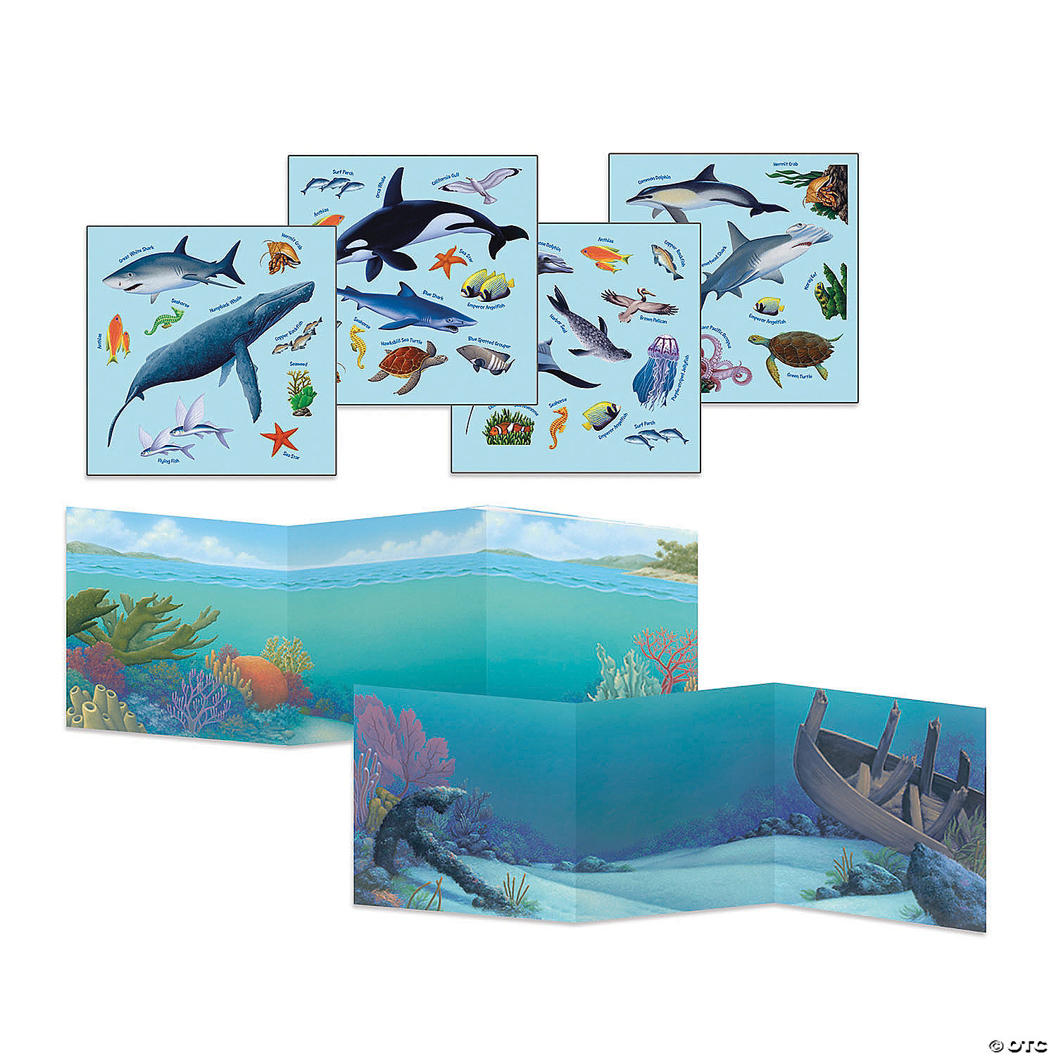 Ocean Animals Reusable Sticker Tote | MindWare