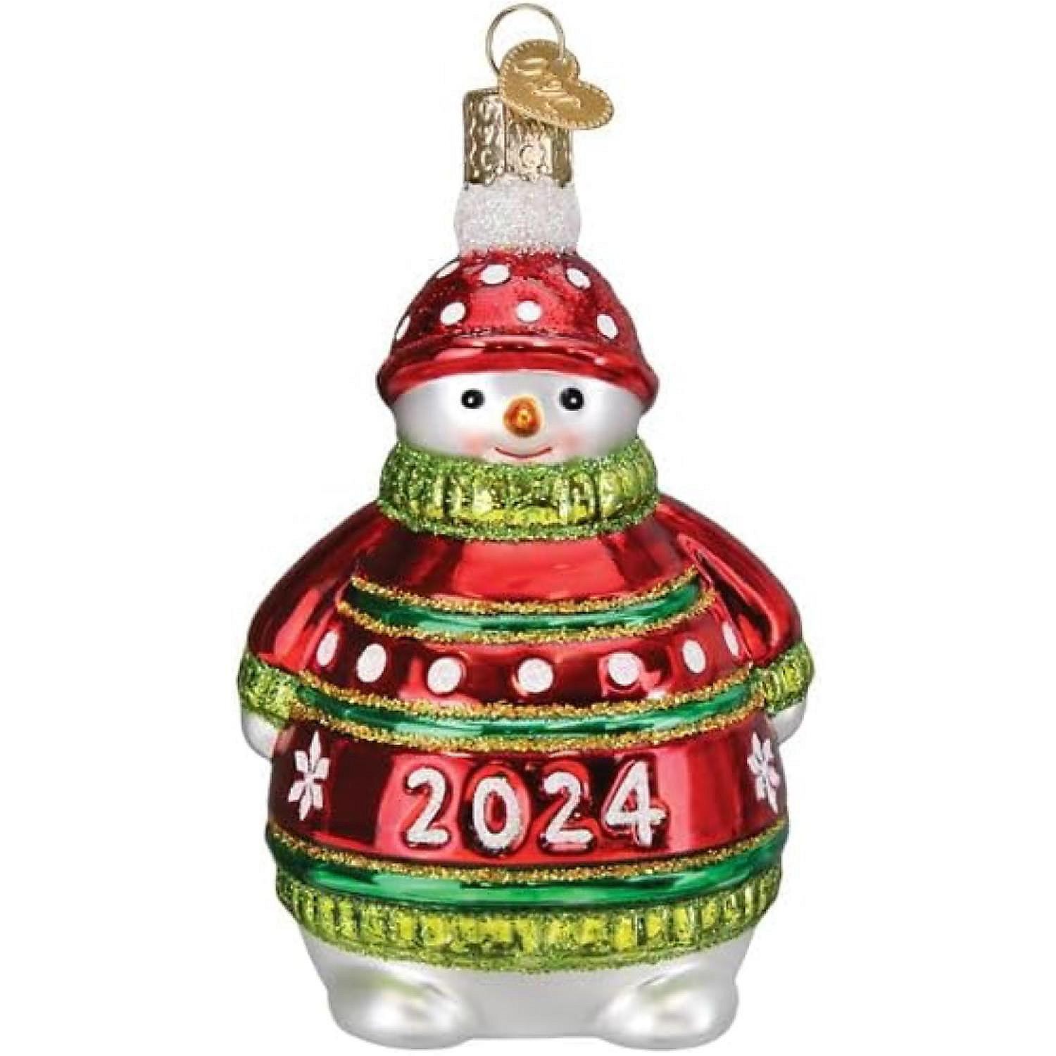 Old World Christmas Blown Glass Ornament for Christmas Tree, 2024