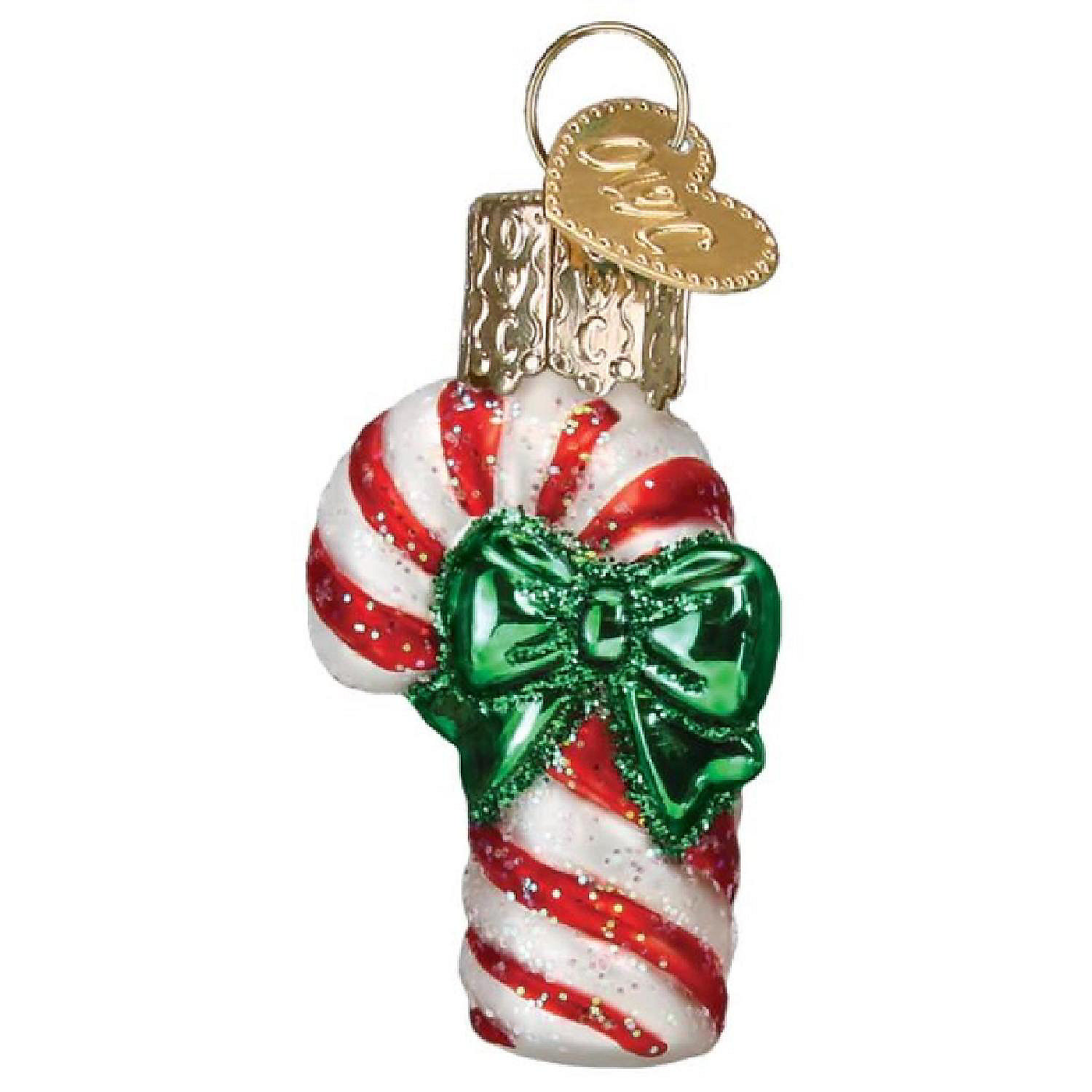 Old World Christmas Gumdrops Mini Candy Cane Glass Ornament 1.7 inch ...