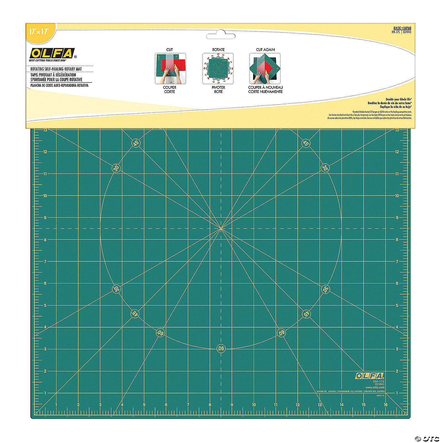 OLFA Rotating Cutting Mat 17"X17"
