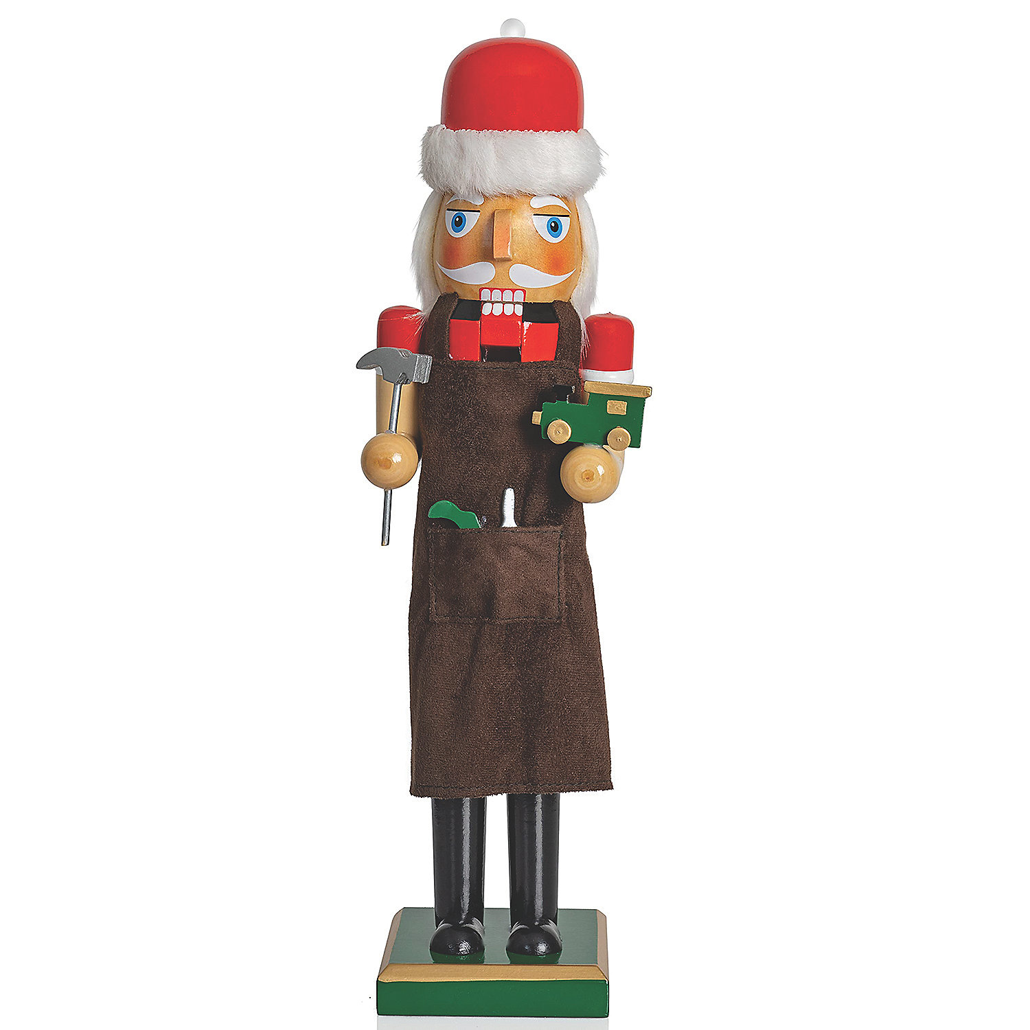 Ornativity Christmas Toy Maker Nutcracker – Red and Green Wooden Nutcracker  Xmas Themed Holiday Nut Cracker Doll Figure Decorations | Oriental Trading