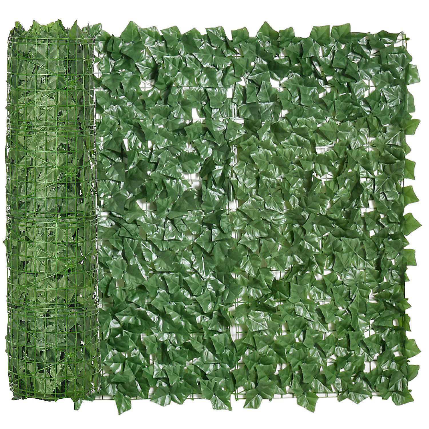 39 IN Faux Ivy Leaf Artificial Hedge Fencing Privacy Fence Screen Decorative 