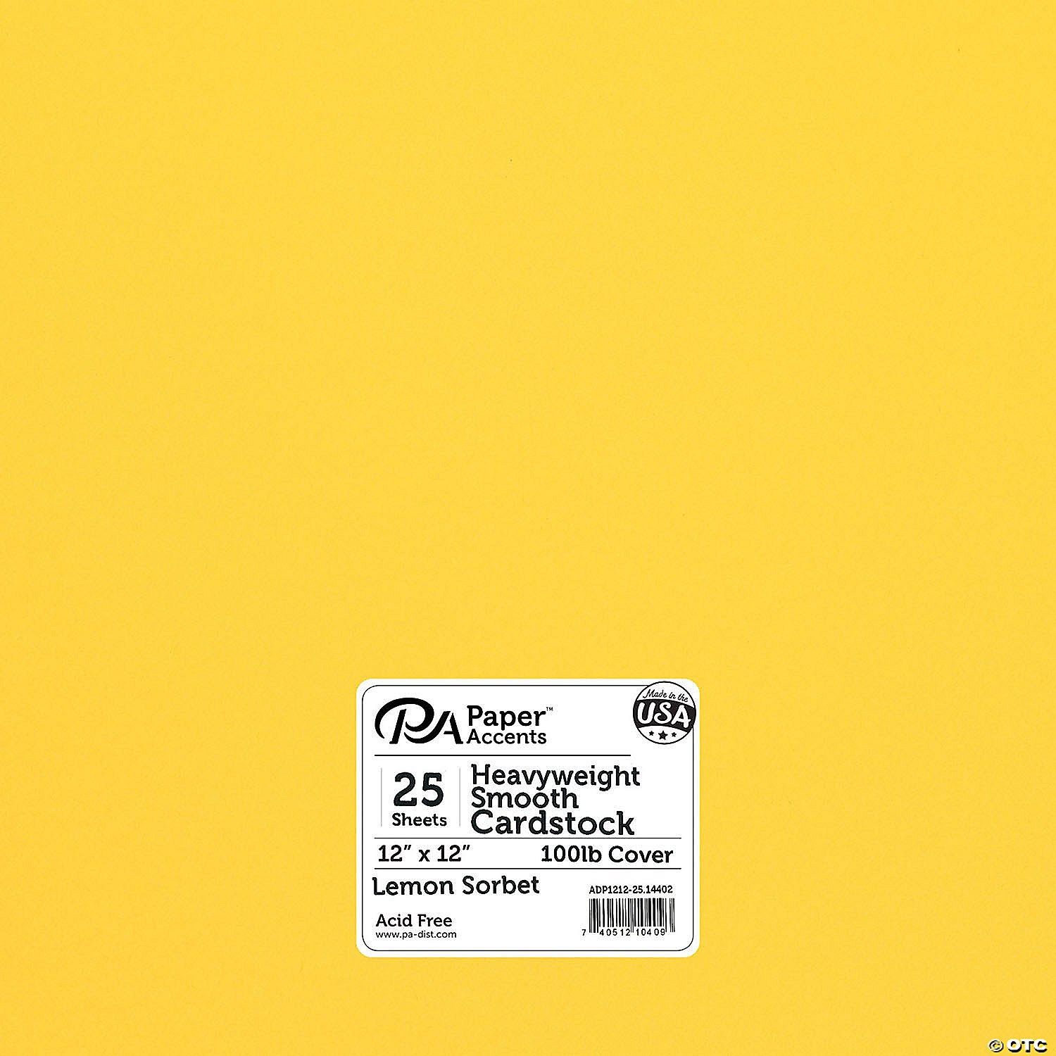 Paper Accents Glitter Cardstock 12x 12 85lb Iridescent Lemon Cello 15pc