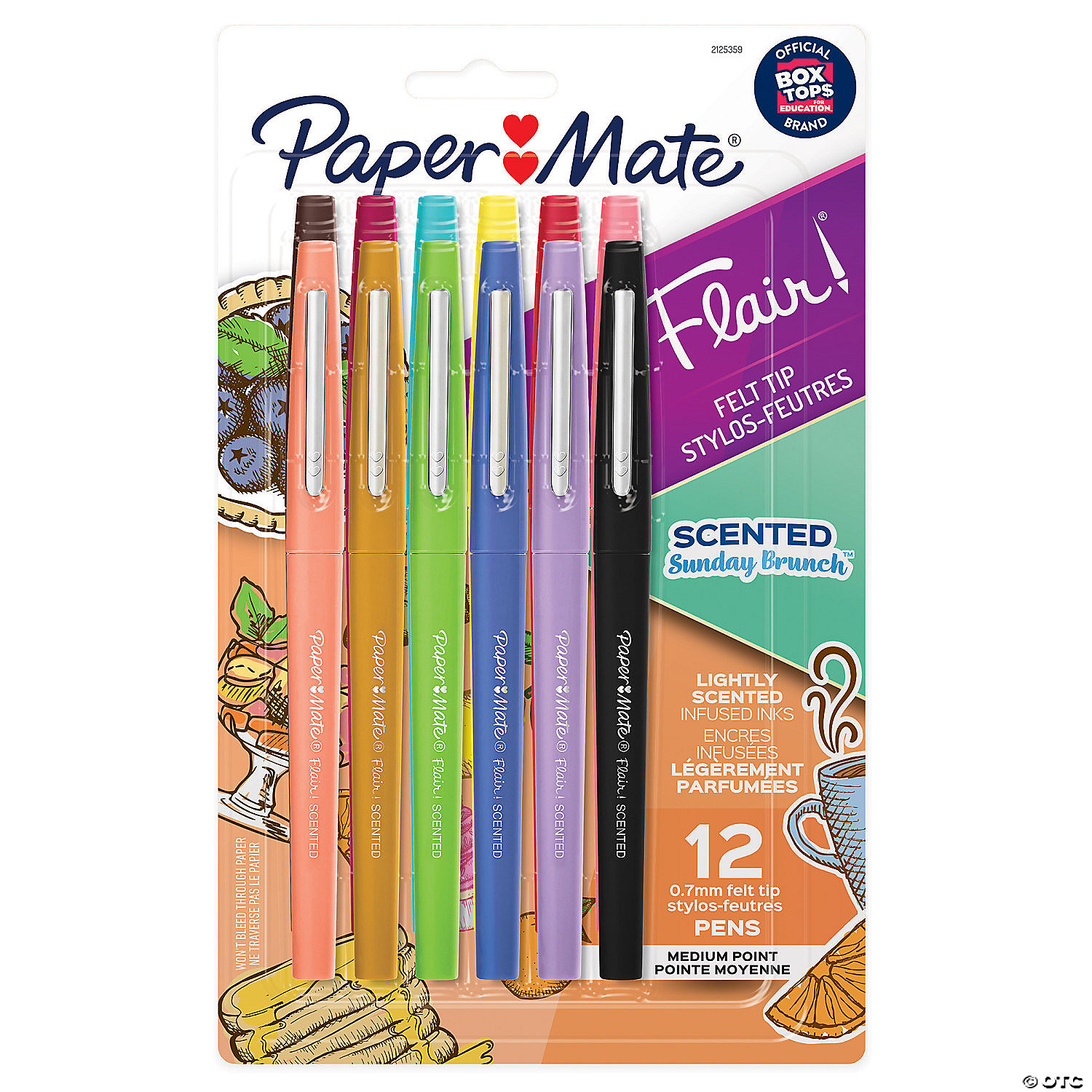 Paper Mate Flair Felt Tip Pens | Medium Point (0.7mm) | Assorted Candy POP  Colours | 24 Count