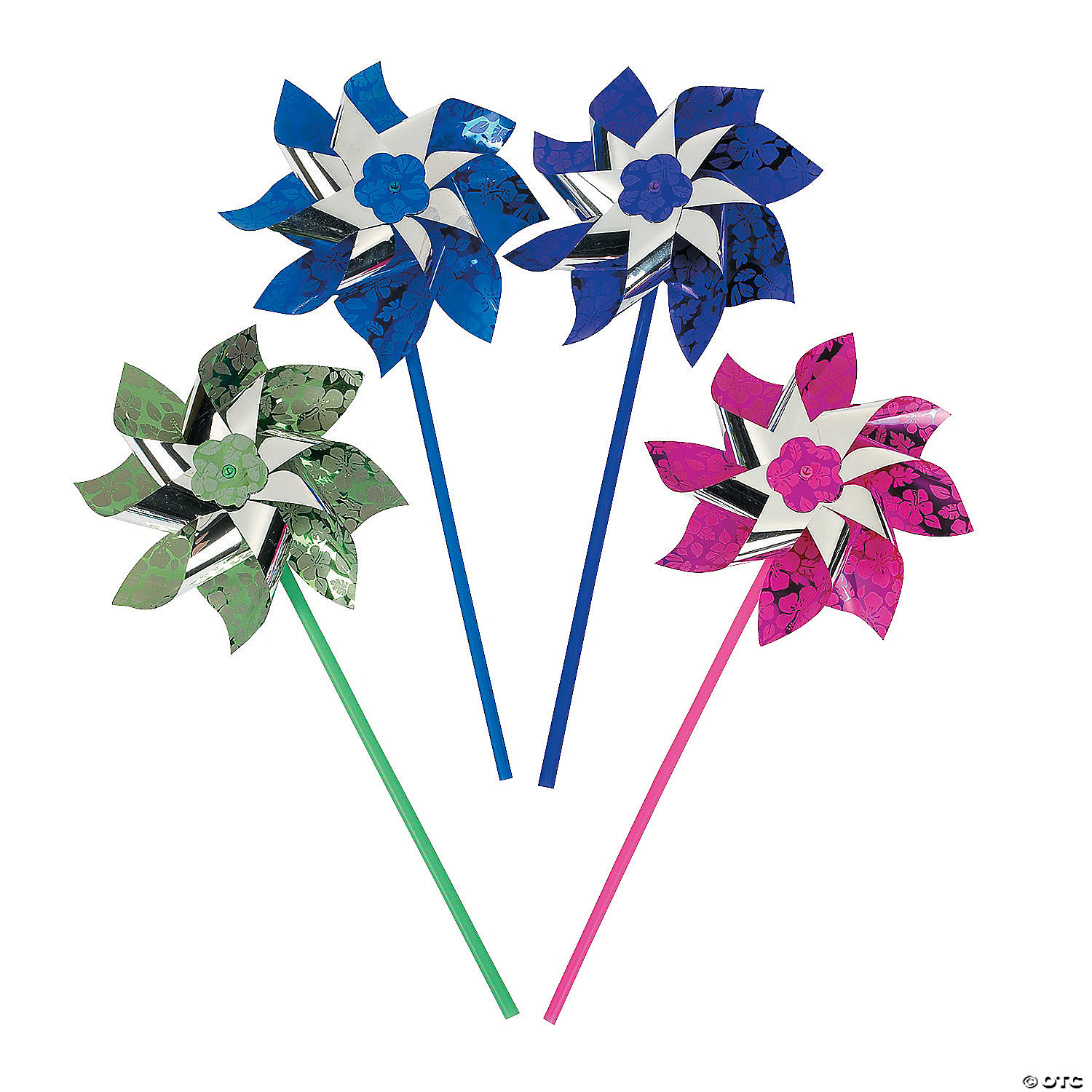 Paradise Party Pinwheels - 12 Pc.
