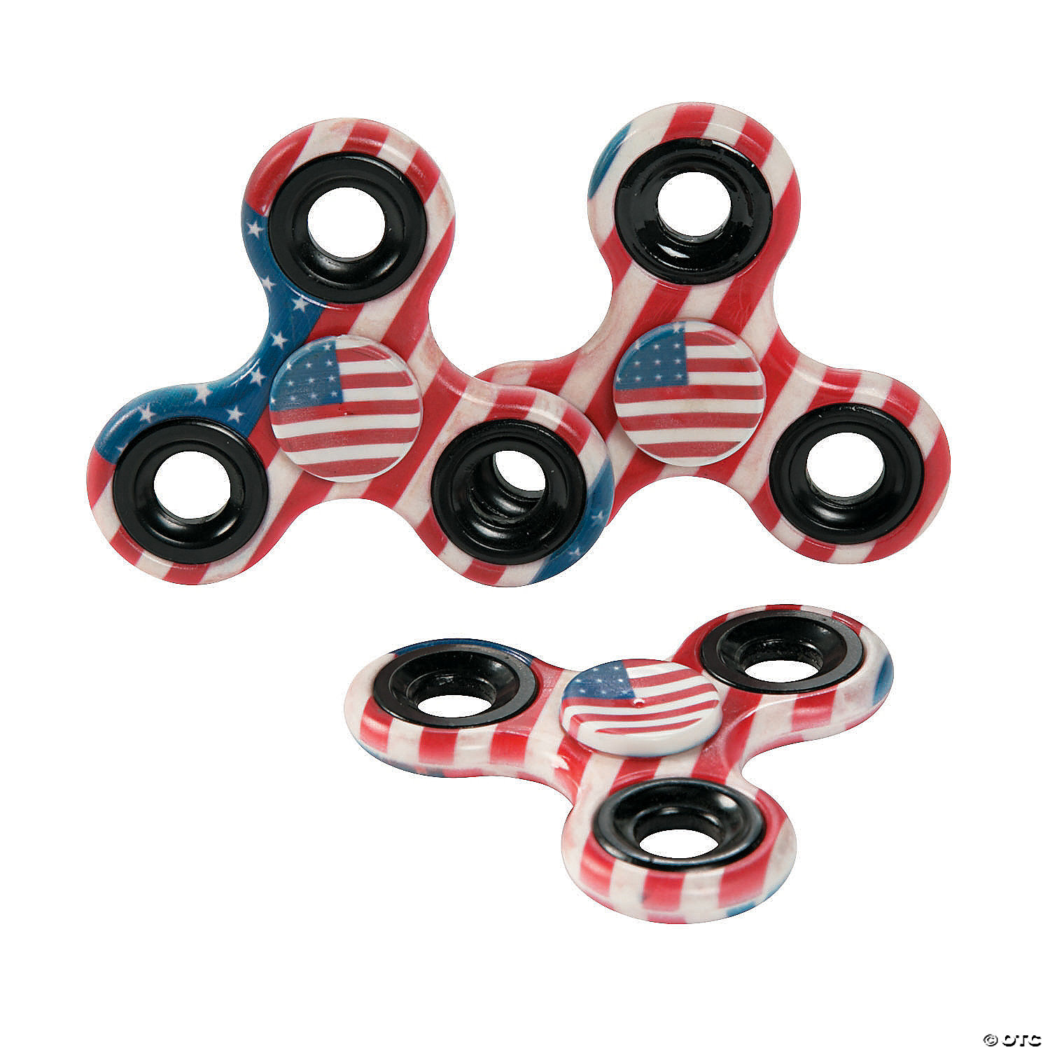 Patriotic Fidget Spinners - 12 Pc. | Oriental Trading
