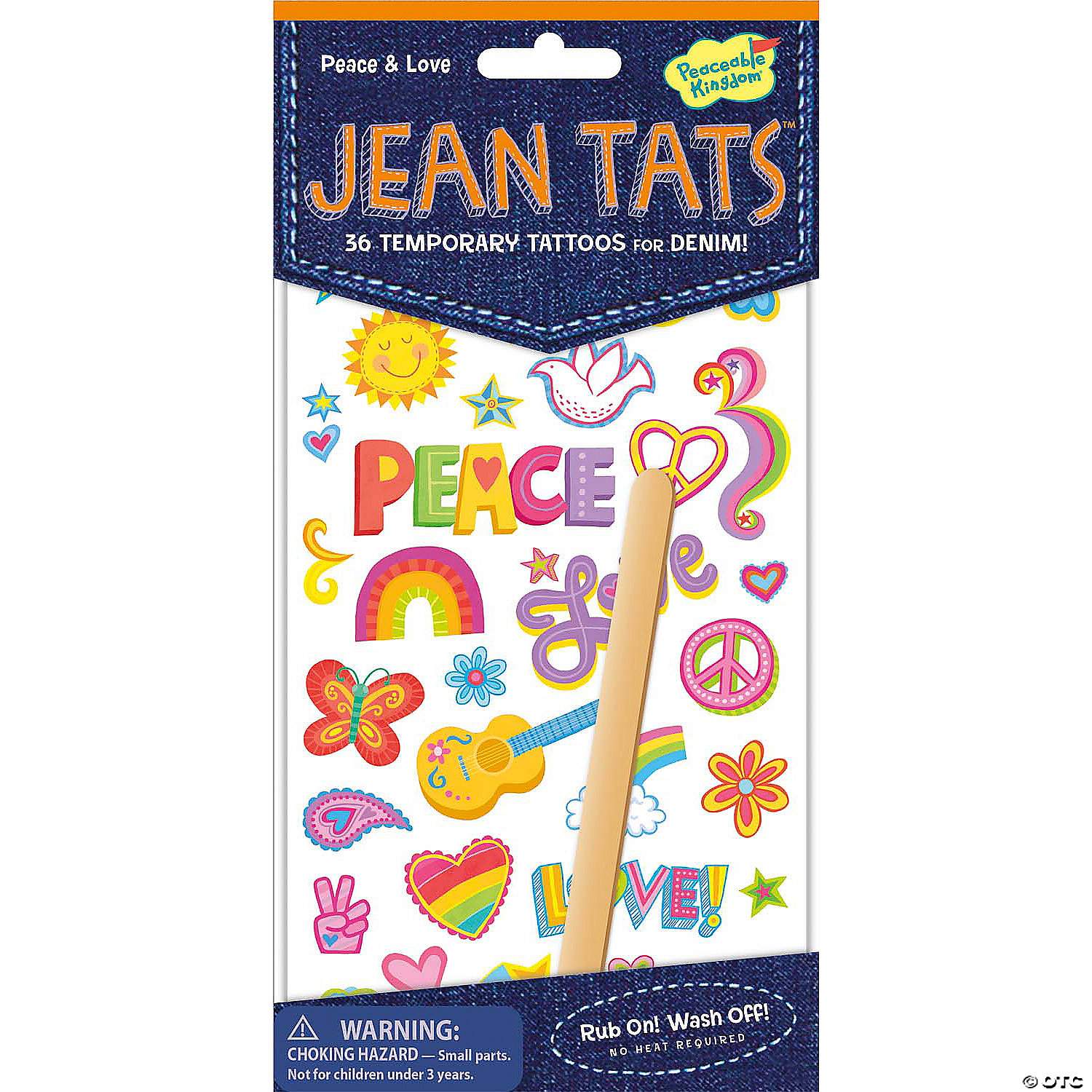 Peace & Love Jean Tats Pack Discontinued