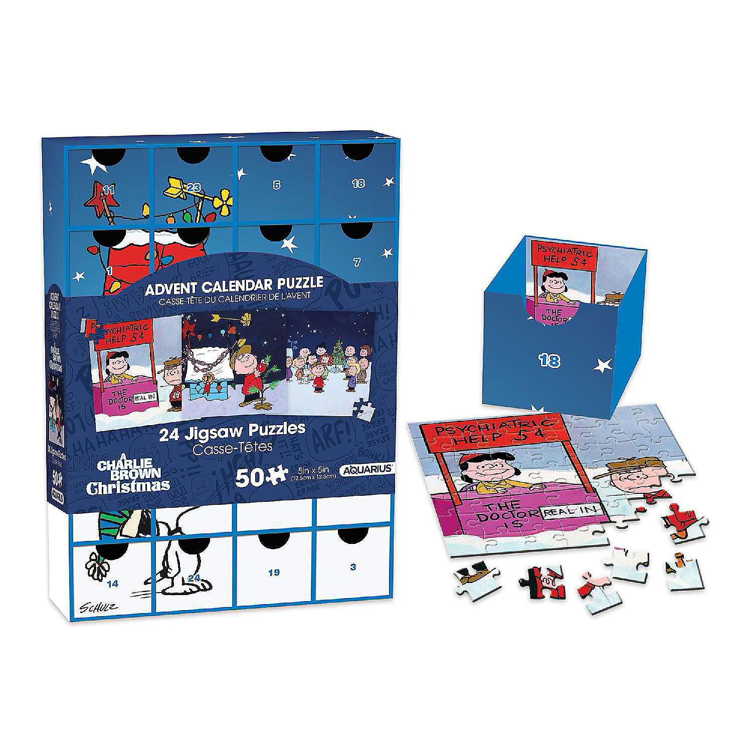 Peanuts Christmas Advent Calendar Puzzle Oriental Trading