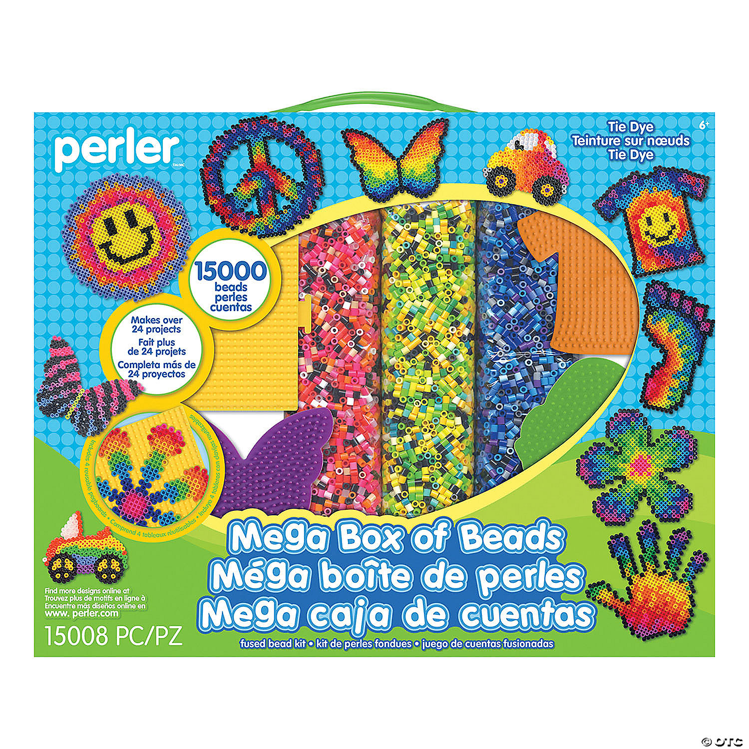Perler Mega Fused Bead Kit-Tie Dye