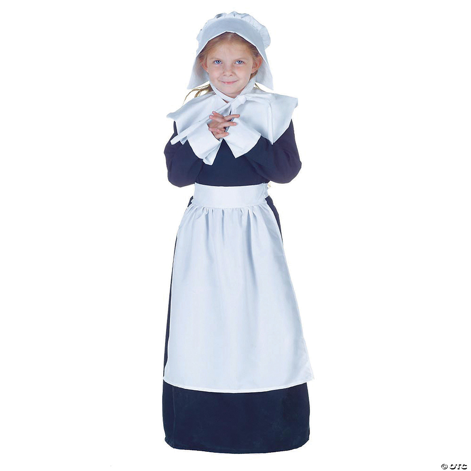 Illusion Clerk Microprocessor Pilgrim Costume For Girls | Oriental Trading
